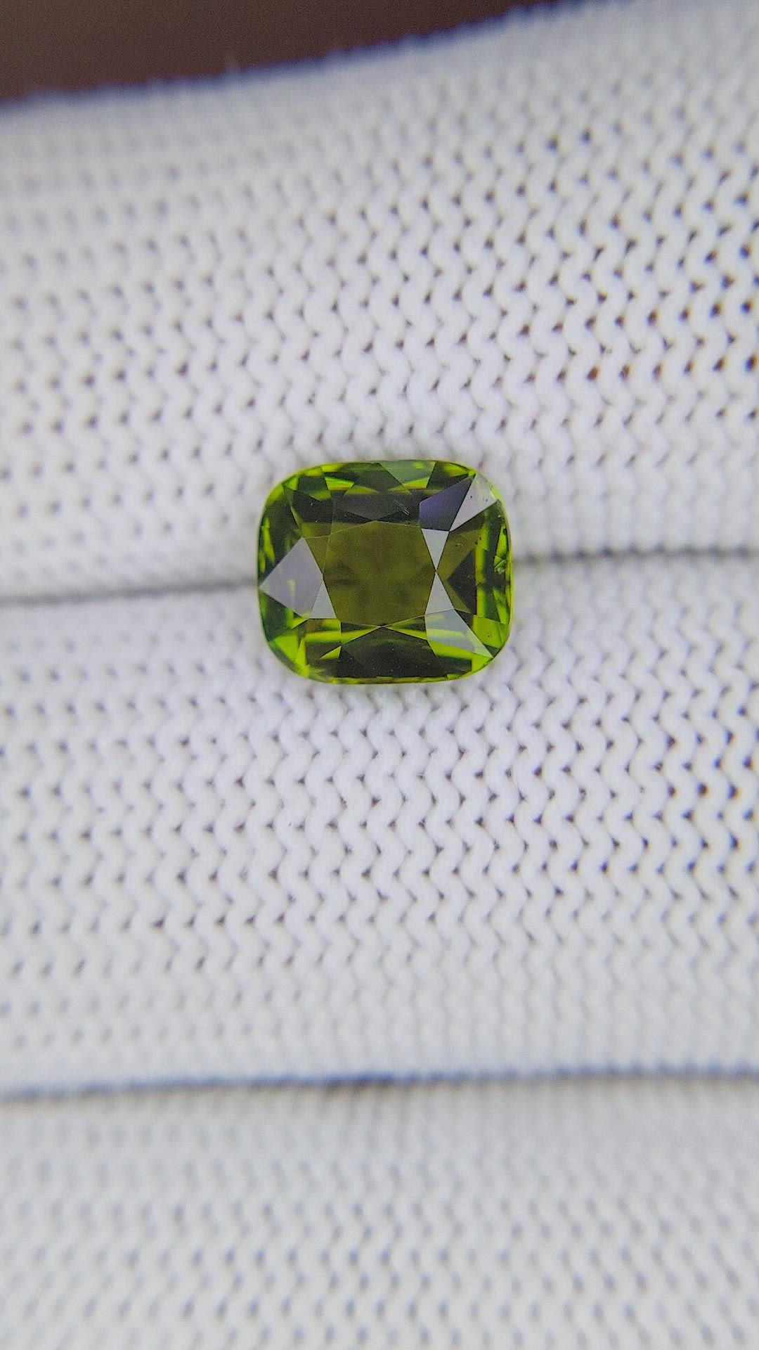 2.45 Ct. Yellowish Green Tourmaline from Tanzania Size Video