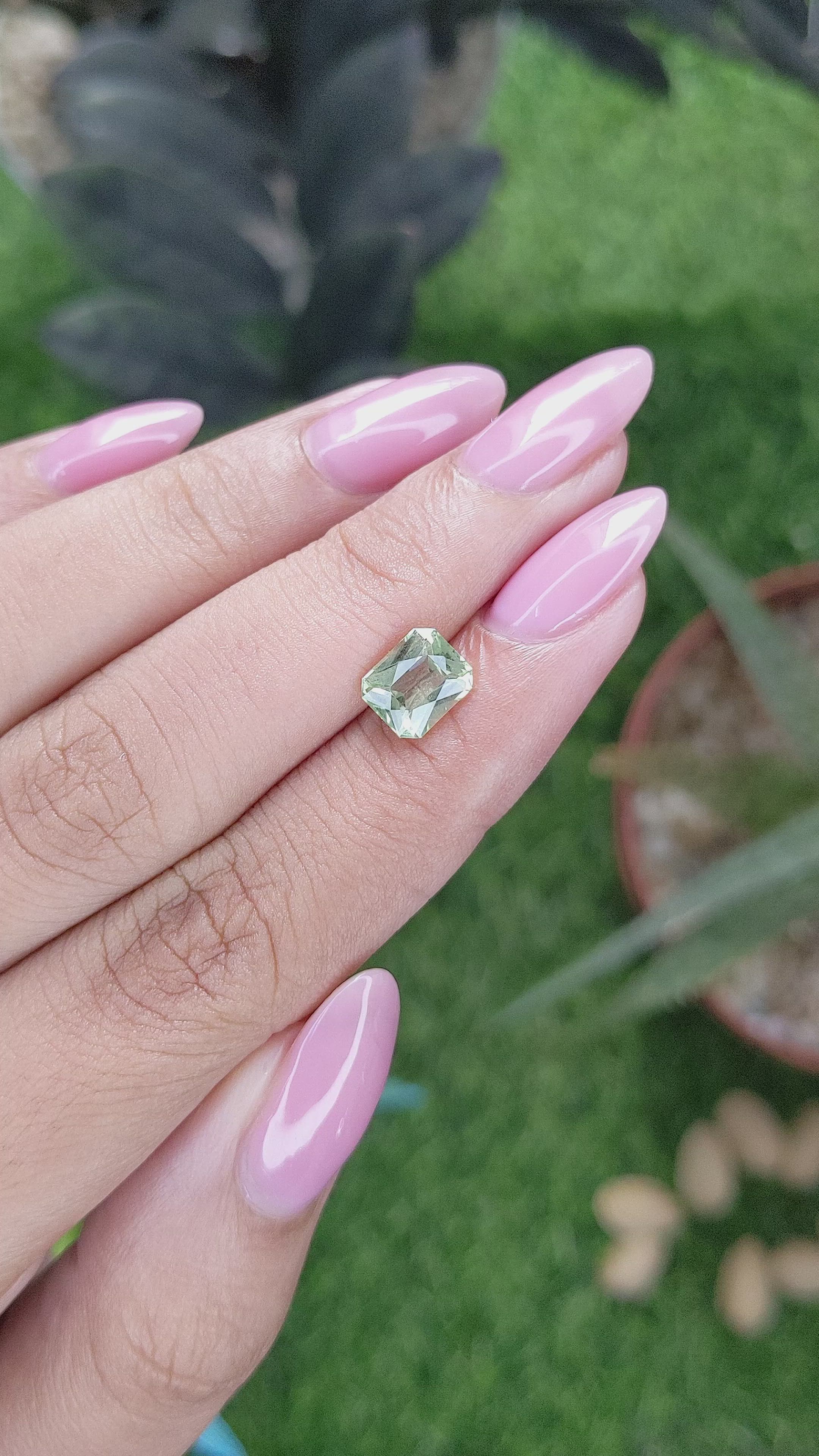 1.41 Ct. Green Tourmaline from Tanzania Size Video