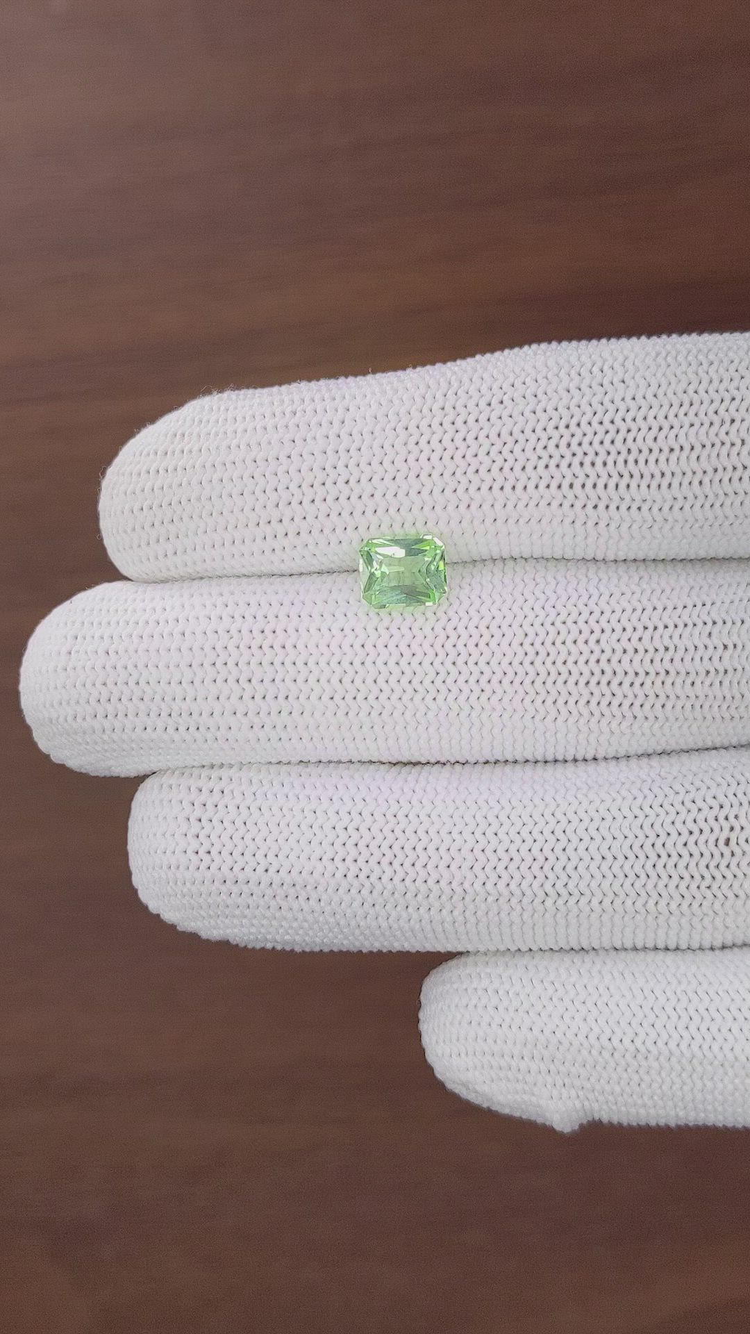 1.41 Ct. Green Tourmaline from Tanzania Size Video