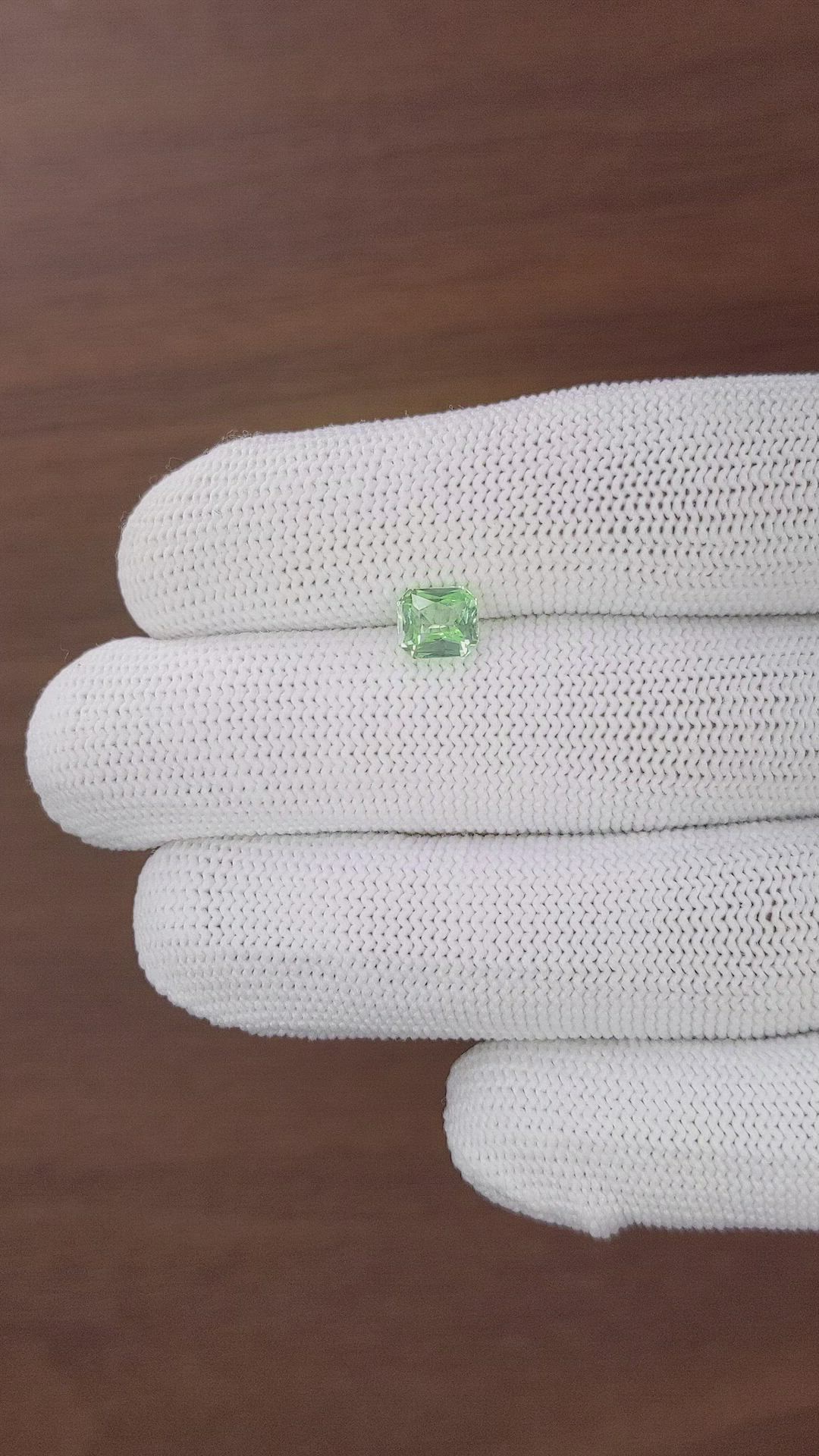 1.24 Ct. Green Tourmaline from Tanzania Size Video