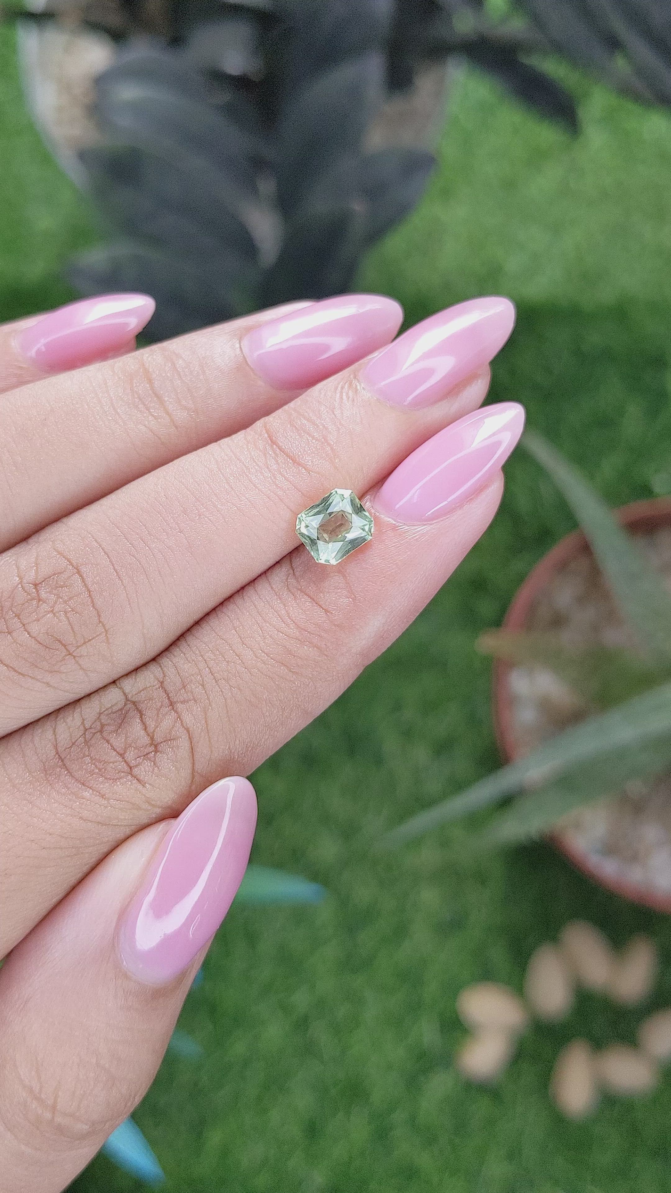 1.24 Ct. Green Tourmaline from Tanzania Size Video