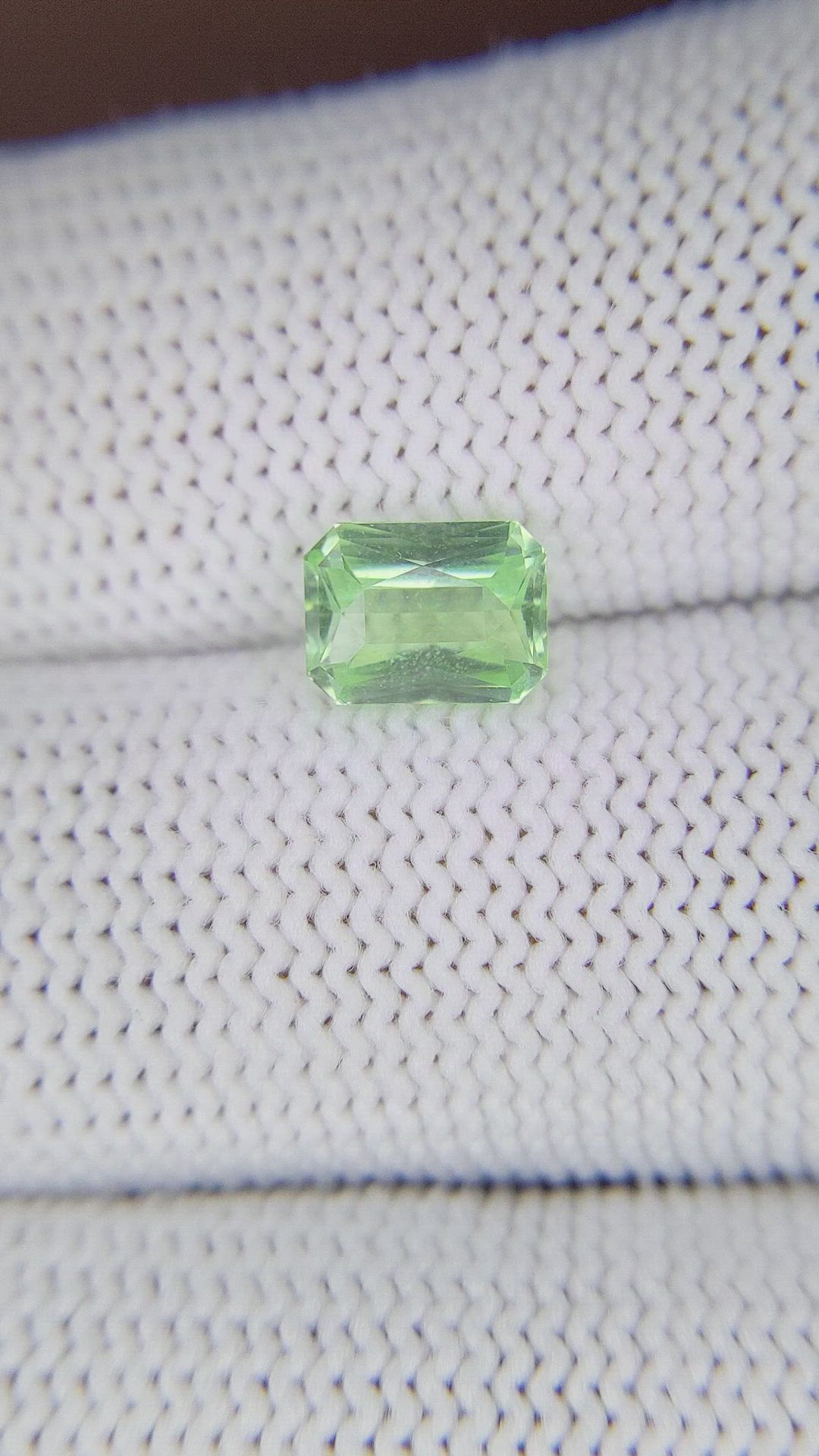 1.37 Ct. Green Tourmaline from Tanzania Size Video