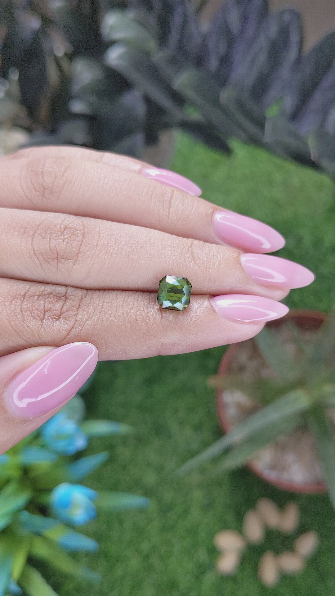 1.88 Ct. Green Tourmaline from Tanzania Size Video