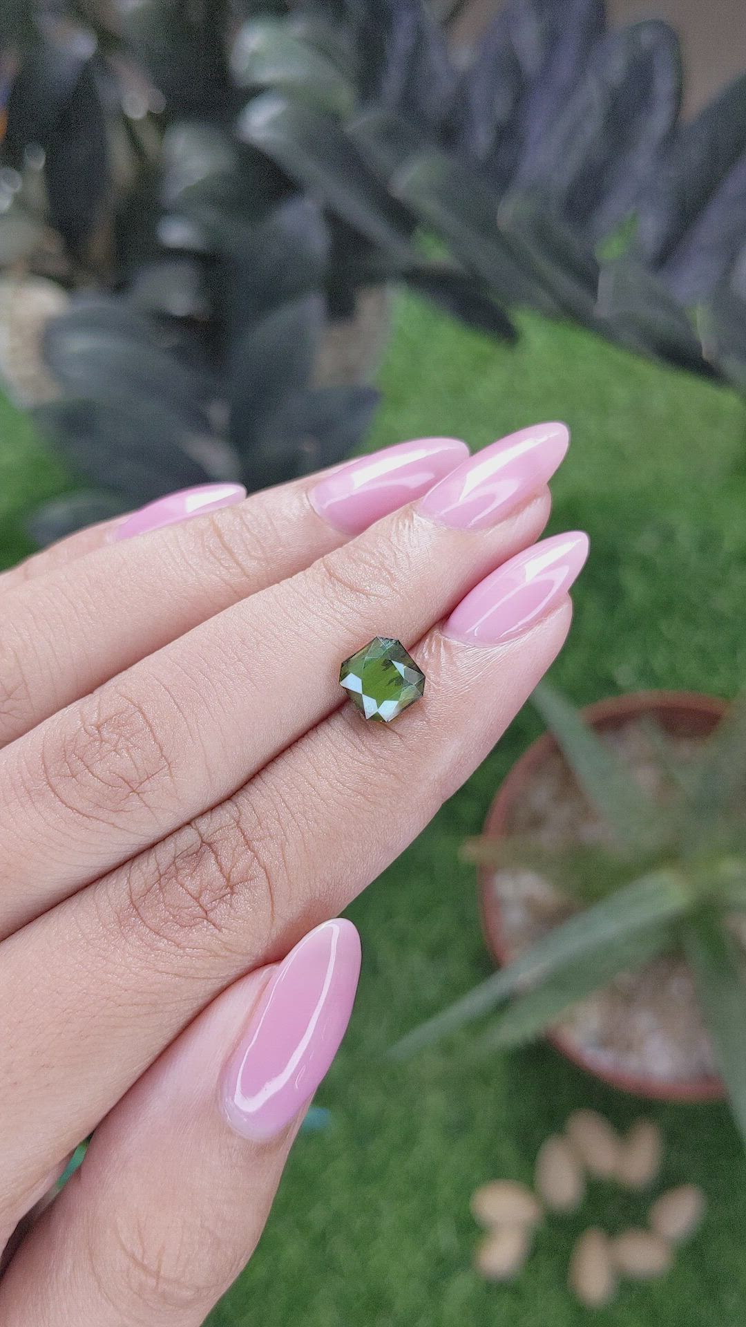 1.88 Ct. Green Tourmaline from Tanzania Size Video