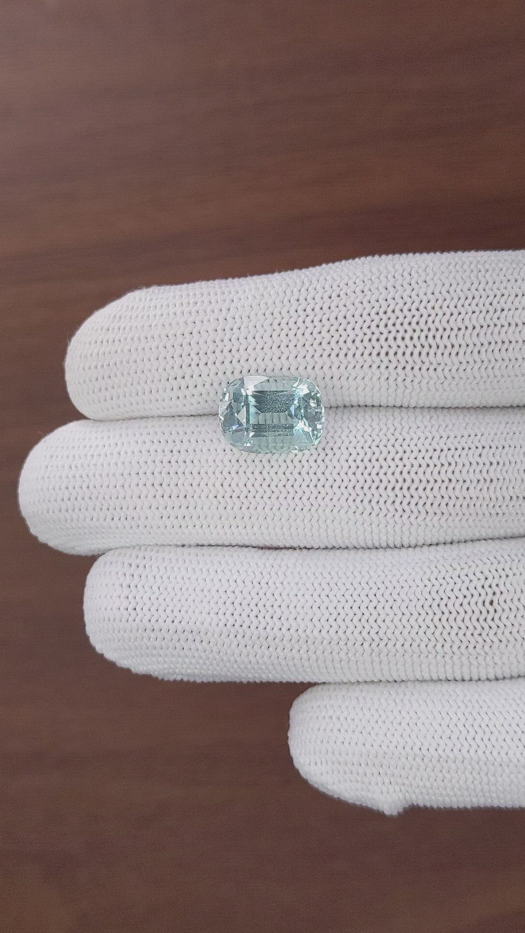 7.70 Ct. Blue Aquamarine from Tanzania Size Video