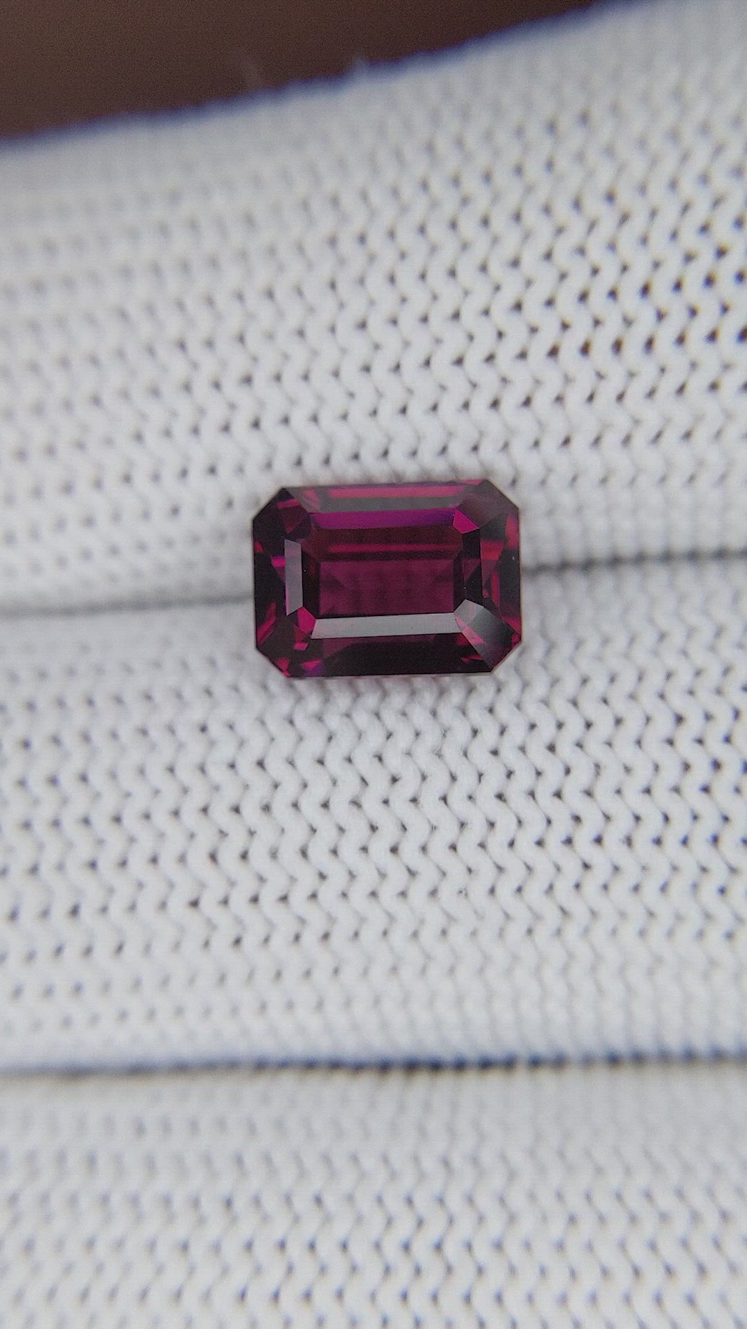 3.33 Ct. Reddish Pink Garnet from Tanzania Size Video