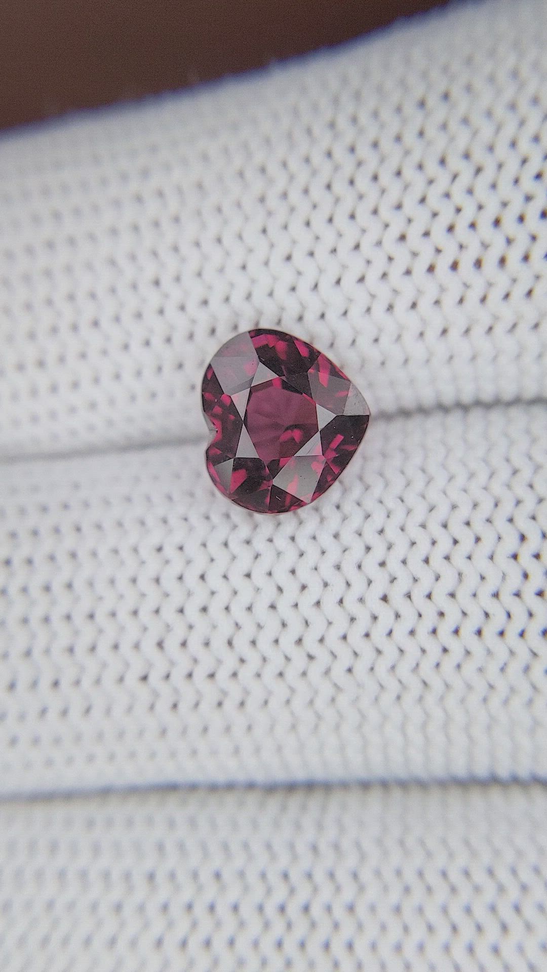 2.68 Ct. Reddish Pink Garnet from Tanzania Size Video