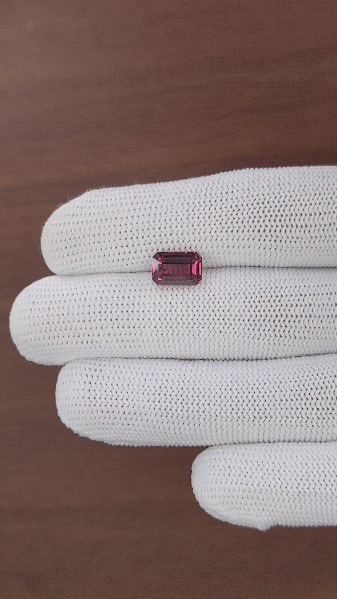 3.04 Ct. Purplish Red Garnet from Tanzania Size Video