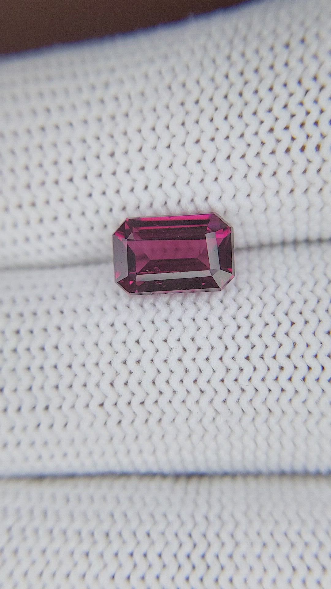 2.61 Ct. Reddish Pink Garnet from Tanzania Size Video