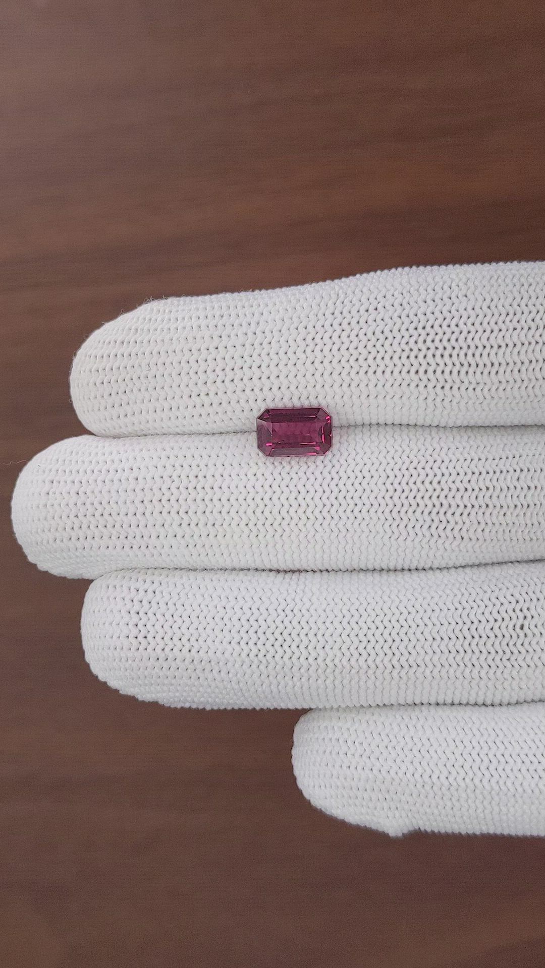 2.61 Ct. Reddish Pink Garnet from Tanzania Size Video
