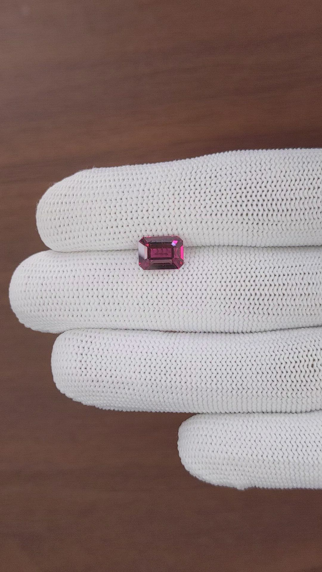 3.22 Ct. Purplish Pink Garnet from Tanzania Size Video