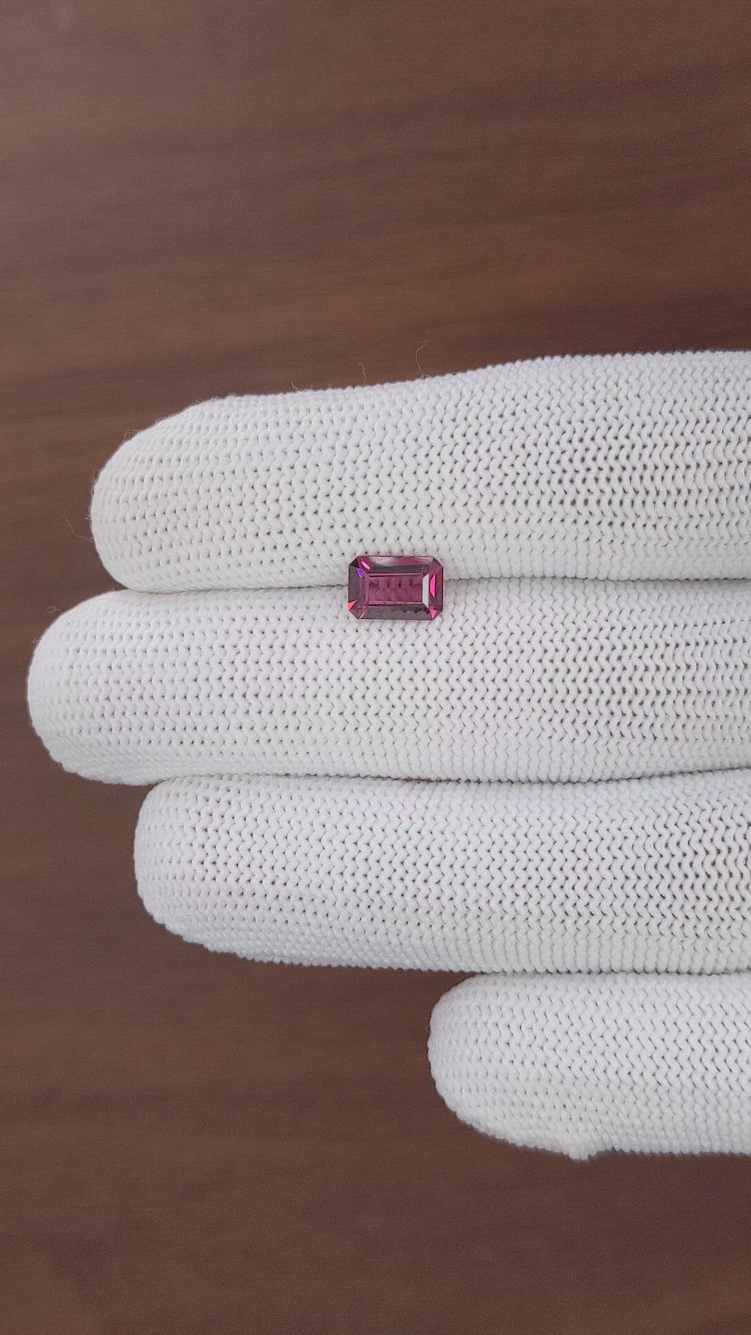 1.47 Ct. Pinkish Purple Garnet from Tanzania Size Video