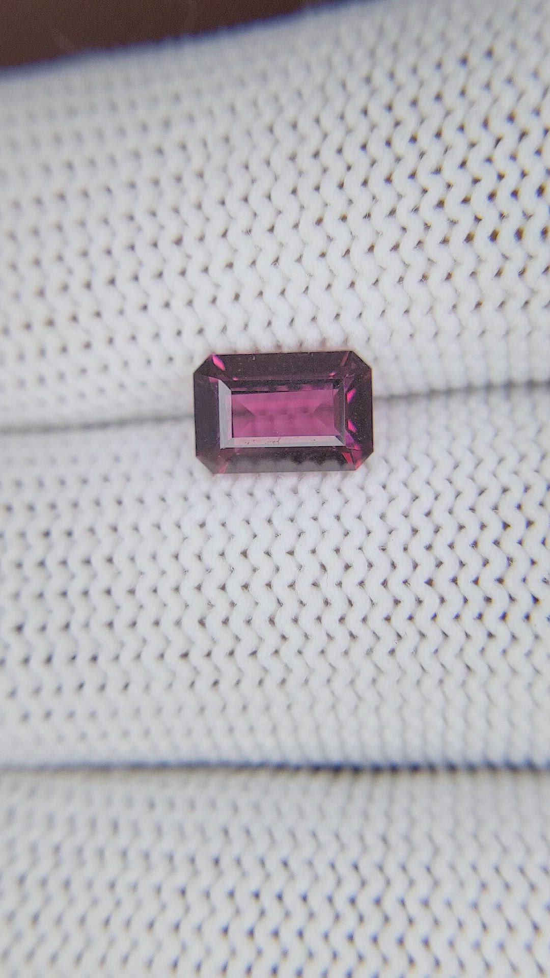 1.47 Ct. Pinkish Purple Garnet from Tanzania Size Video