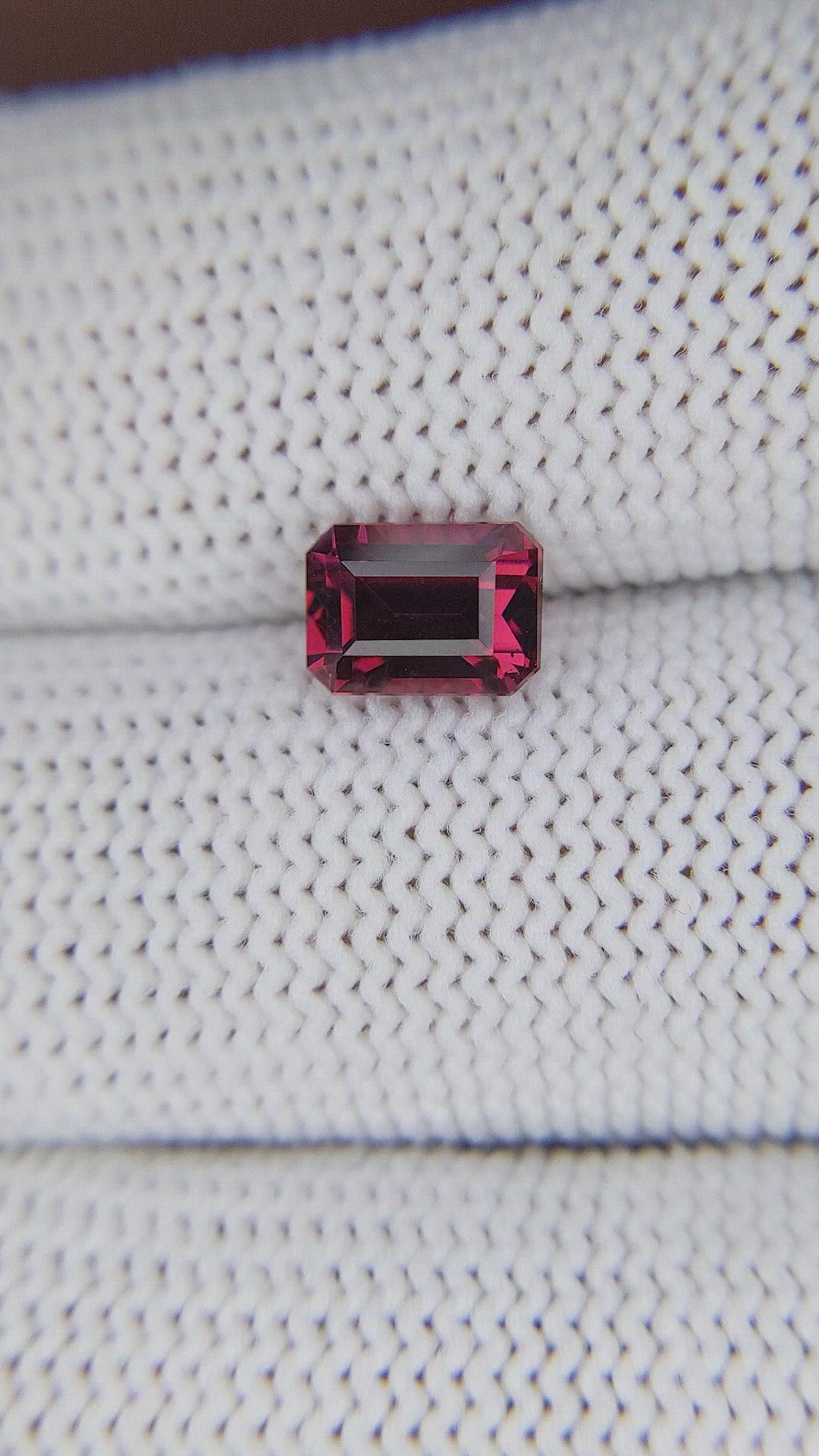 1.48 Ct. Purplish Red Garnet from Tanzania Size Video