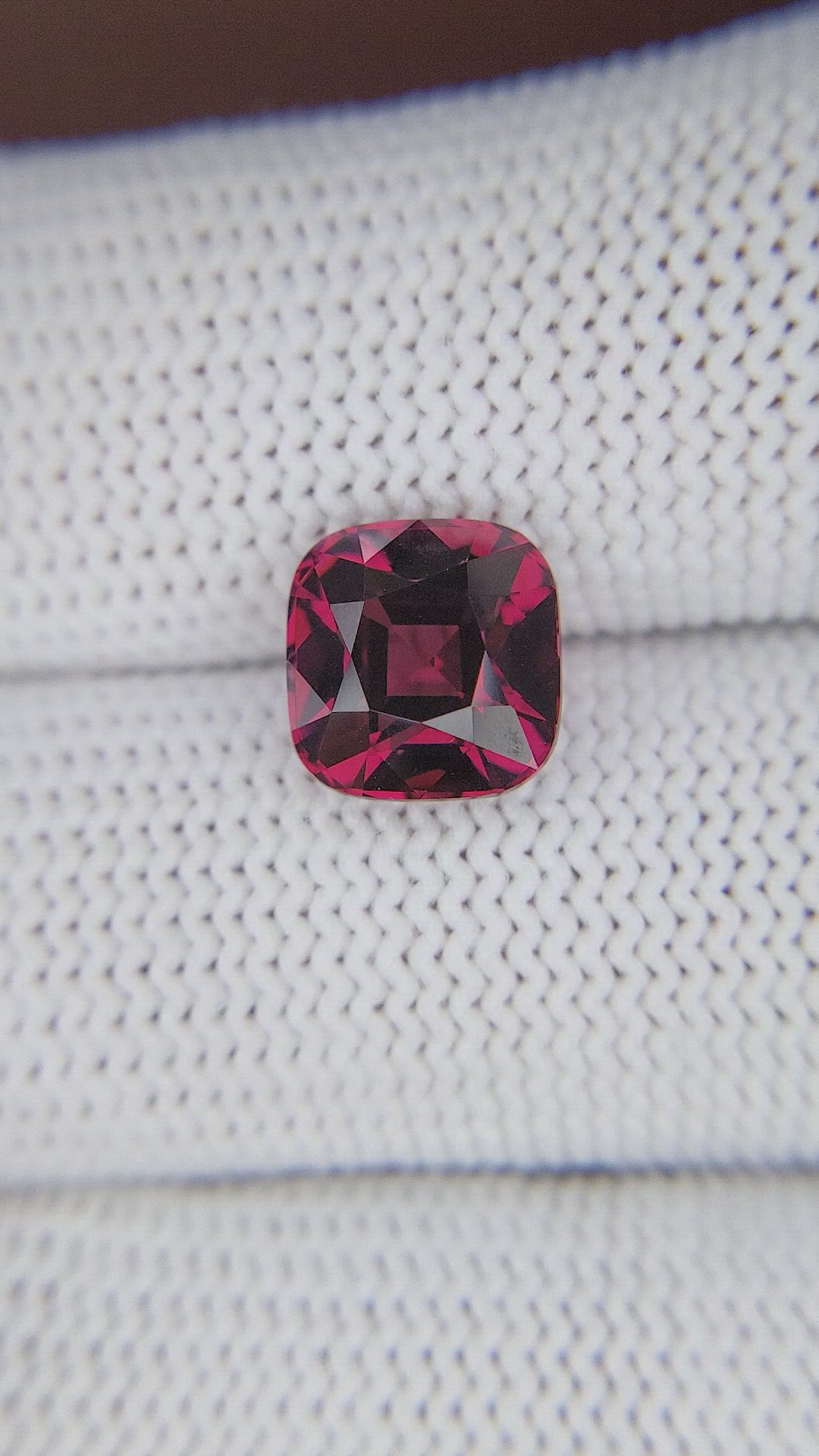 3.96 Ct. Pinkish Red Garnet from Tanzania Size Video
