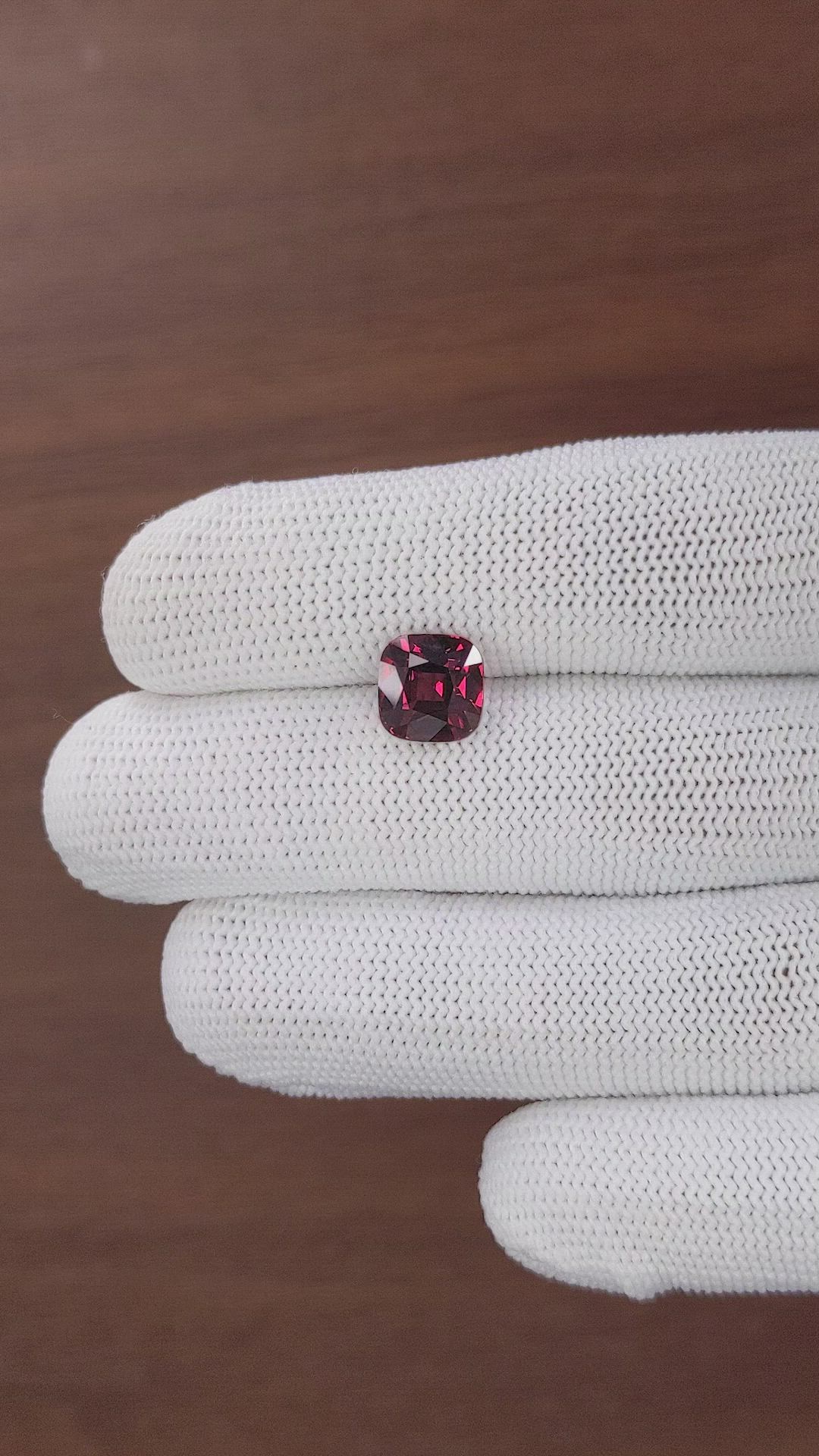 3.96 Ct. Pinkish Red Garnet from Tanzania Size Video