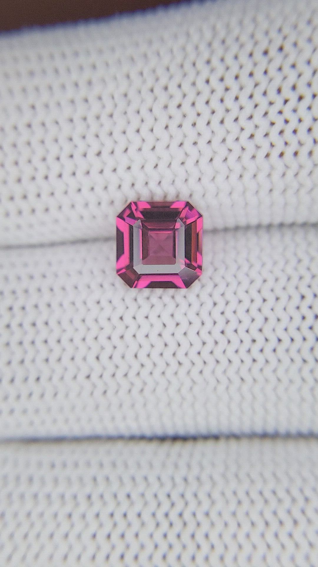 1.90 Ct. Purplish Pink Garnet from Tanzania Size Video