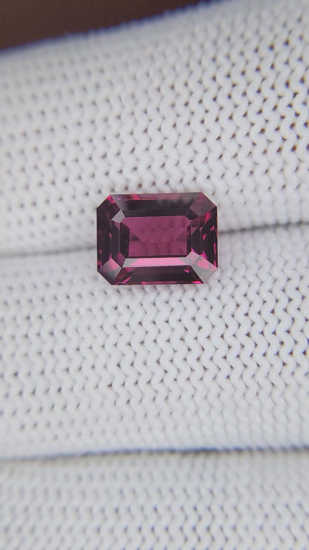 3.19 Ct. Reddish Purple Garnet from Tanzania Size Video
