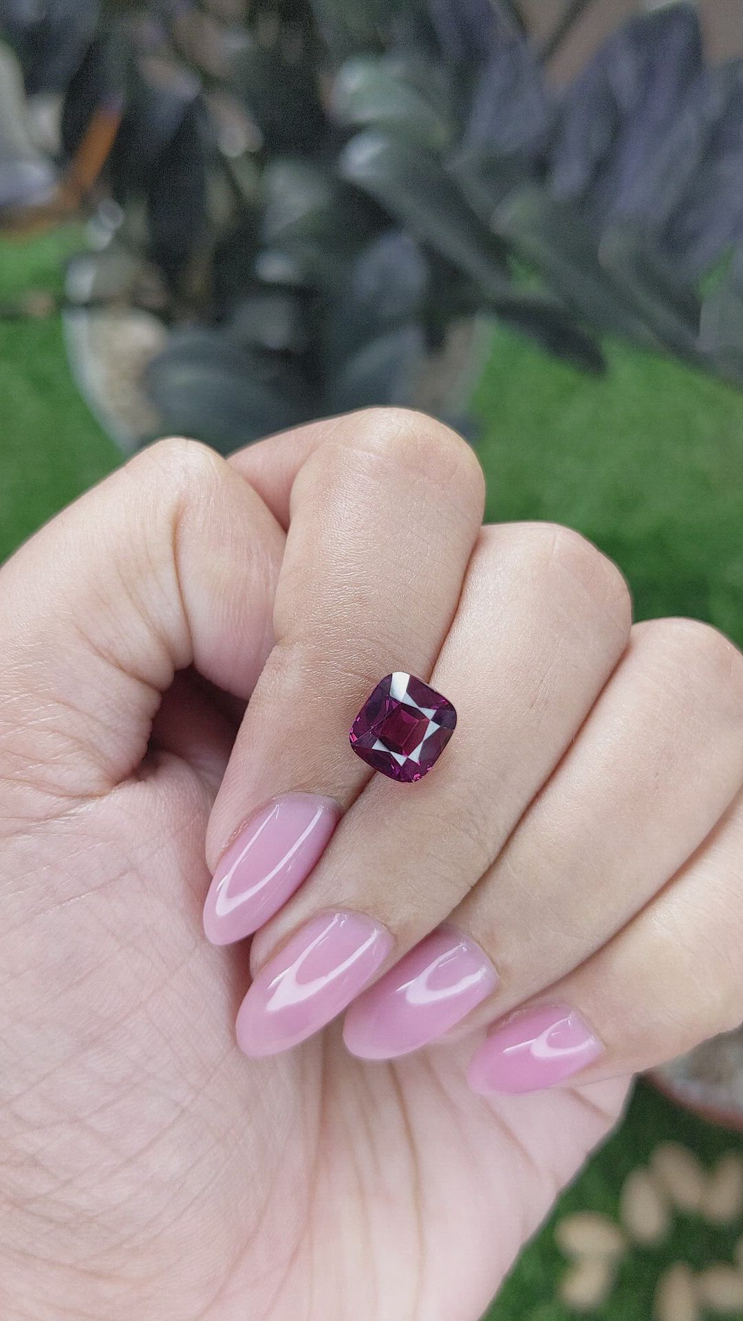 3.30 Ct. Reddish Pink Garnet from Tanzania Size Video