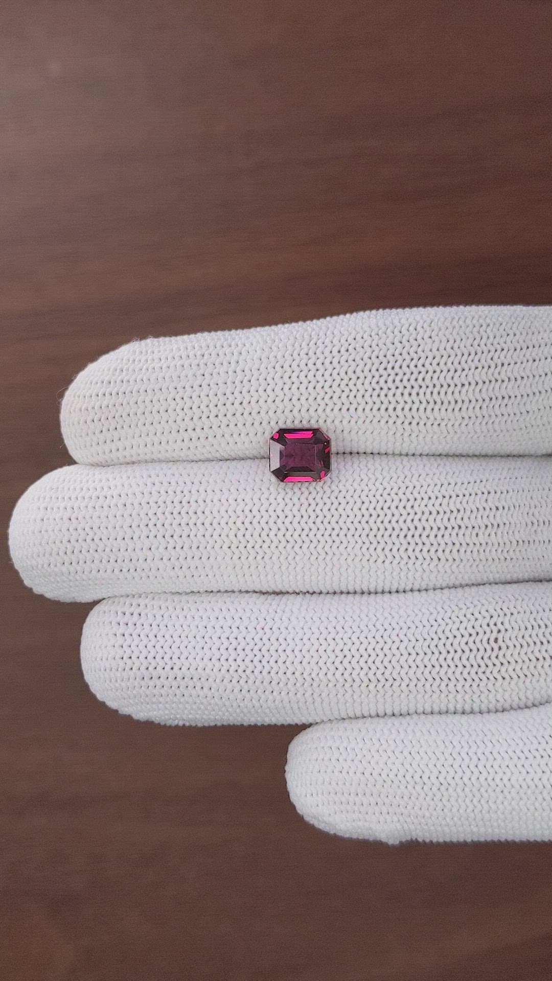 2.87 Ct. Purplish Pink Garnet from Tanzania Size Video