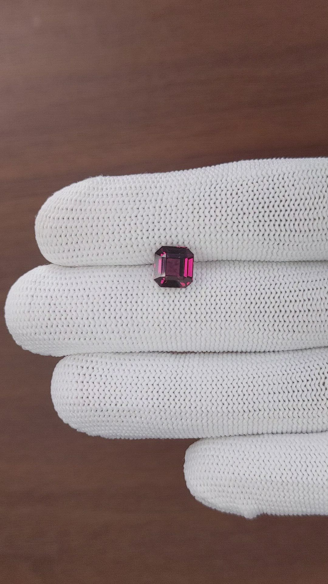 2.87 Ct. Purplish Pink Garnet from Tanzania Size Video