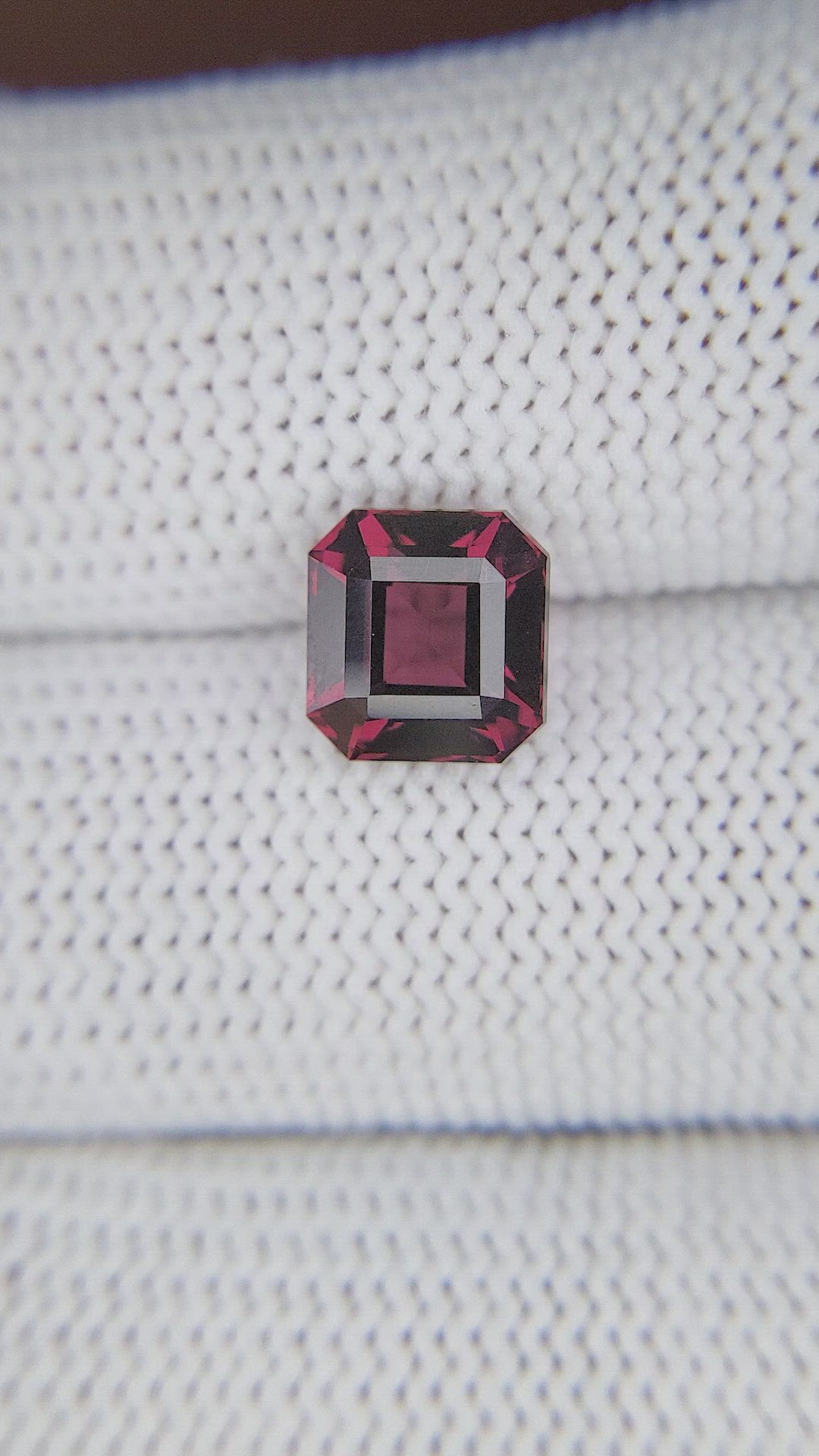 2.87 Ct. Purplish Pink Garnet from Tanzania Size Video