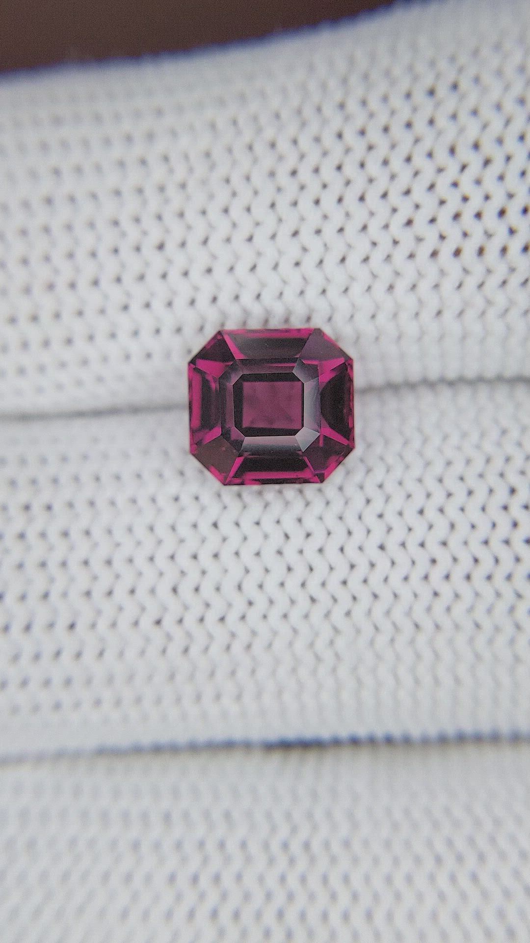 3.07 Ct. Pinkish Red Garnet from Tanzania Size Video