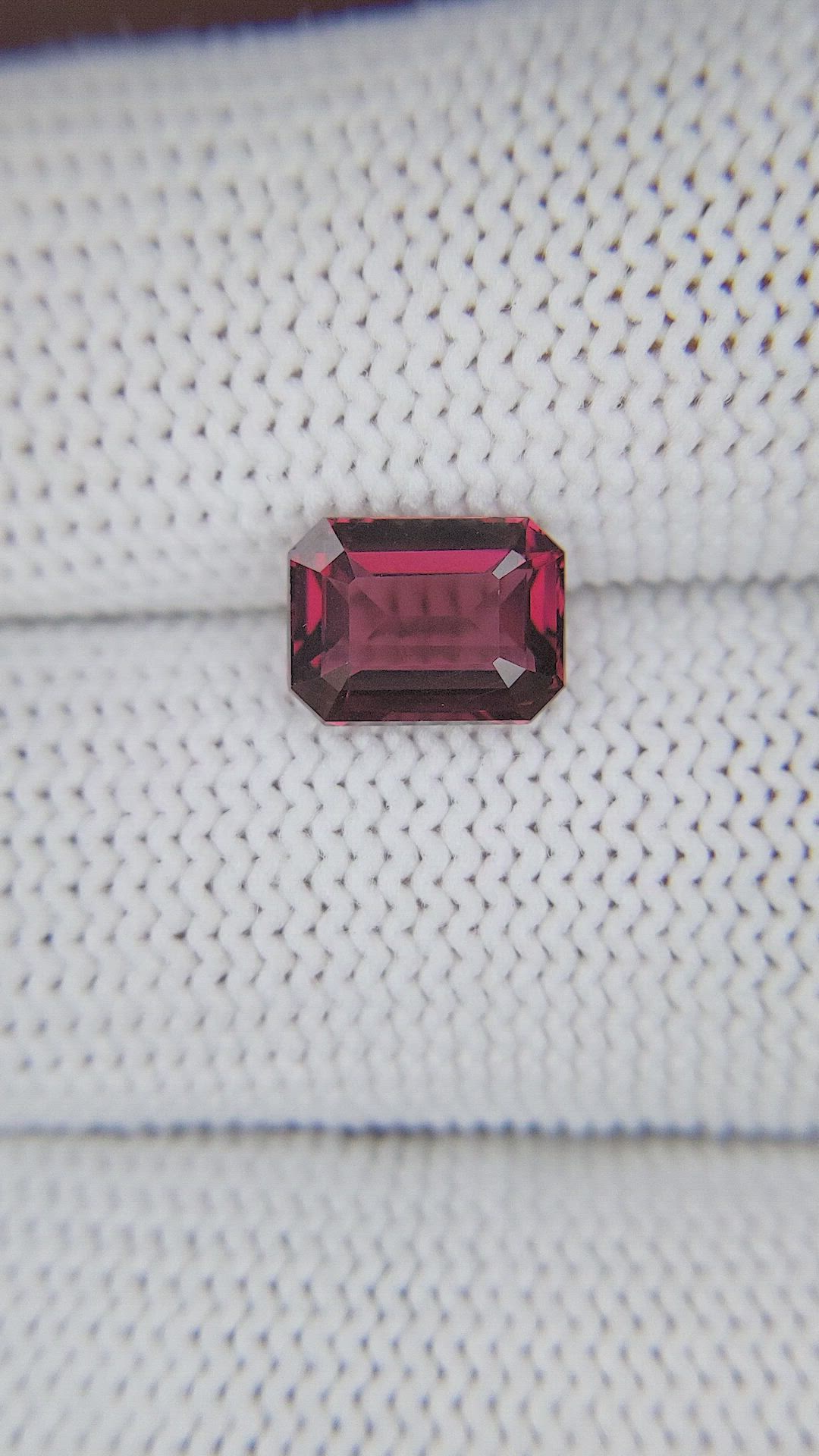2.24 Ct. Reddish Pink Garnet from Tanzania Size Video