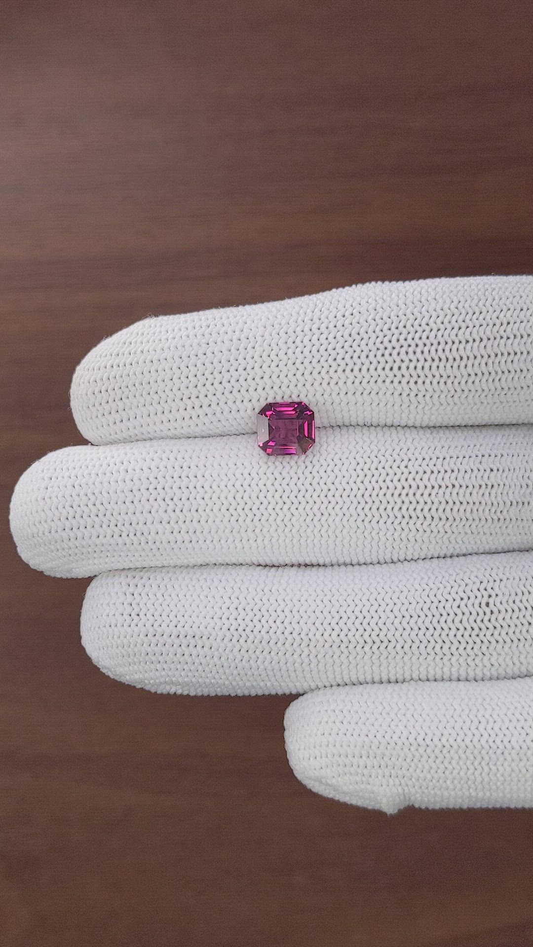 2.56 Ct. Pinkish Purple Garnet from Tanzania Size Video