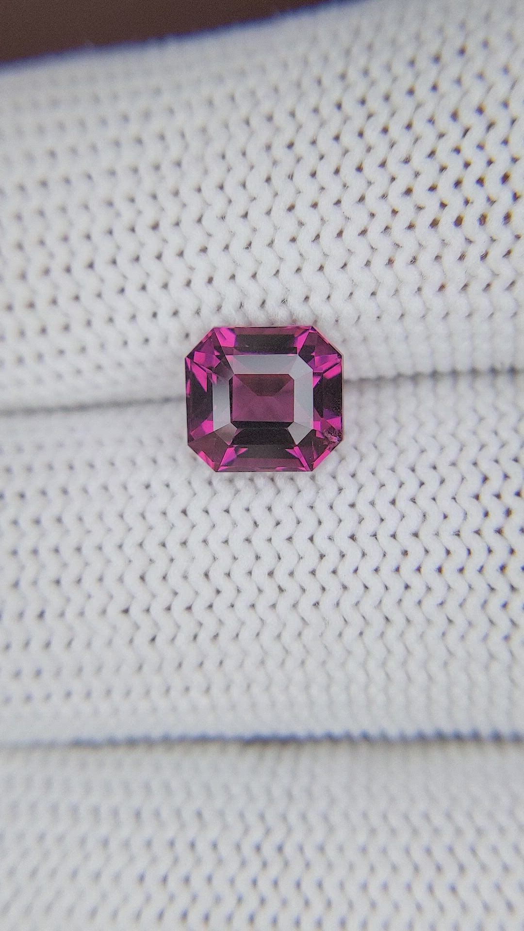 2.56 Ct. Pinkish Purple Garnet from Tanzania Size Video