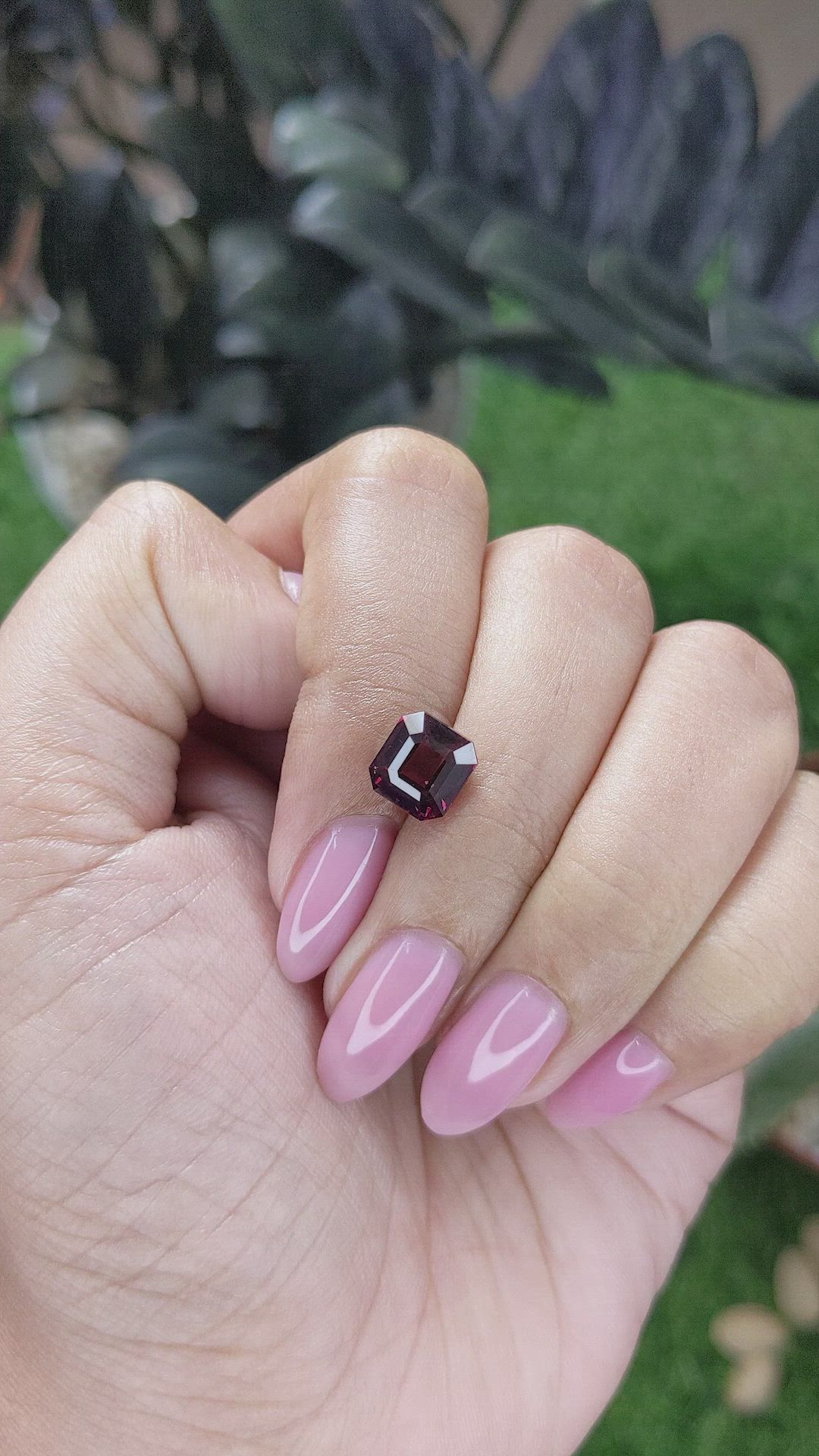 3.21 Ct. Red Garnet from Tanzania Size Video