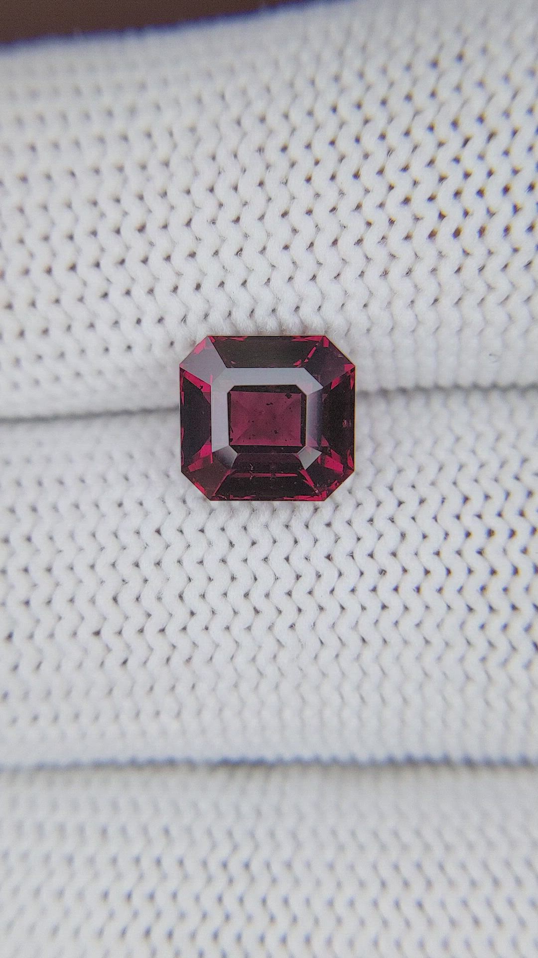 3.21 Ct. Red Garnet from Tanzania Size Video