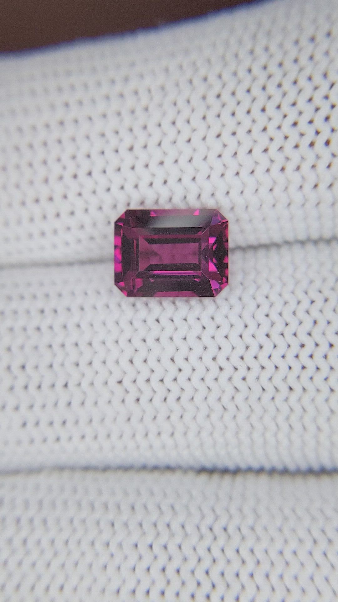 2.70 Ct. Purplish Pink Garnet from Tanzania Size Video