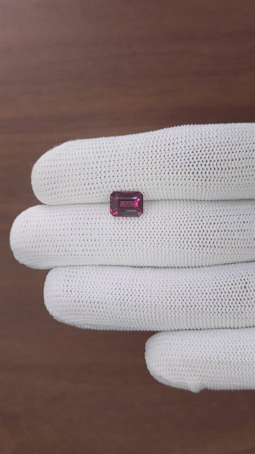 2.70 Ct. Purplish Pink Garnet from Tanzania Size Video