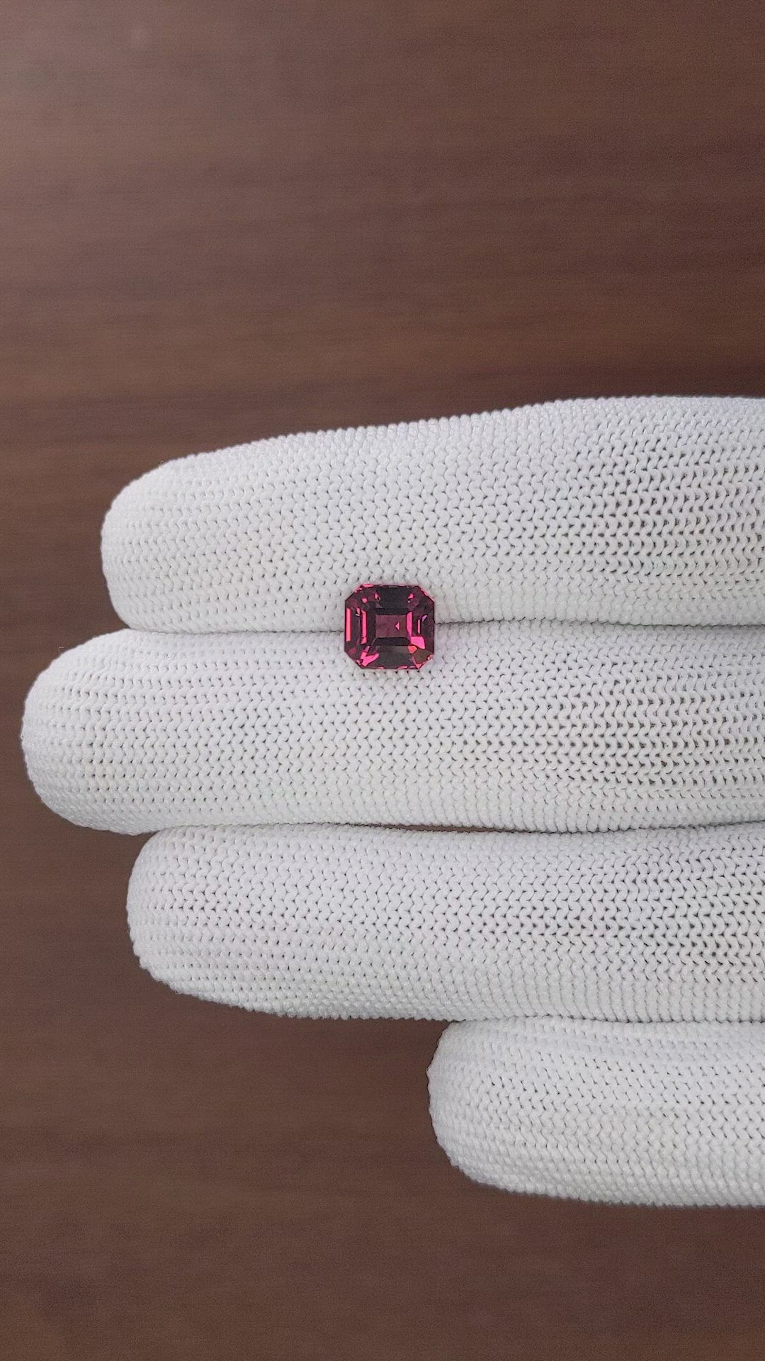 2.72 Ct. Reddish Pink Garnet from Tanzania Size Video