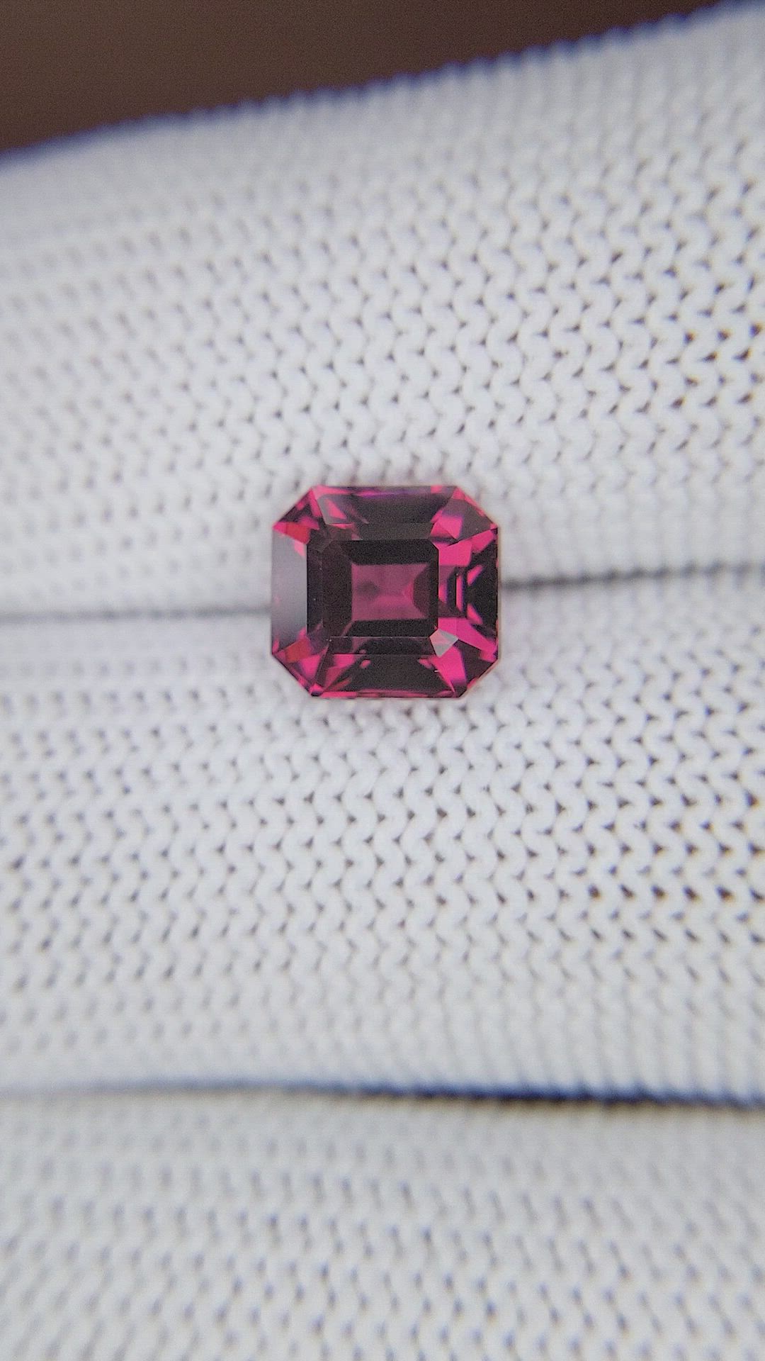 2.72 Ct. Reddish Pink Garnet from Tanzania Size Video