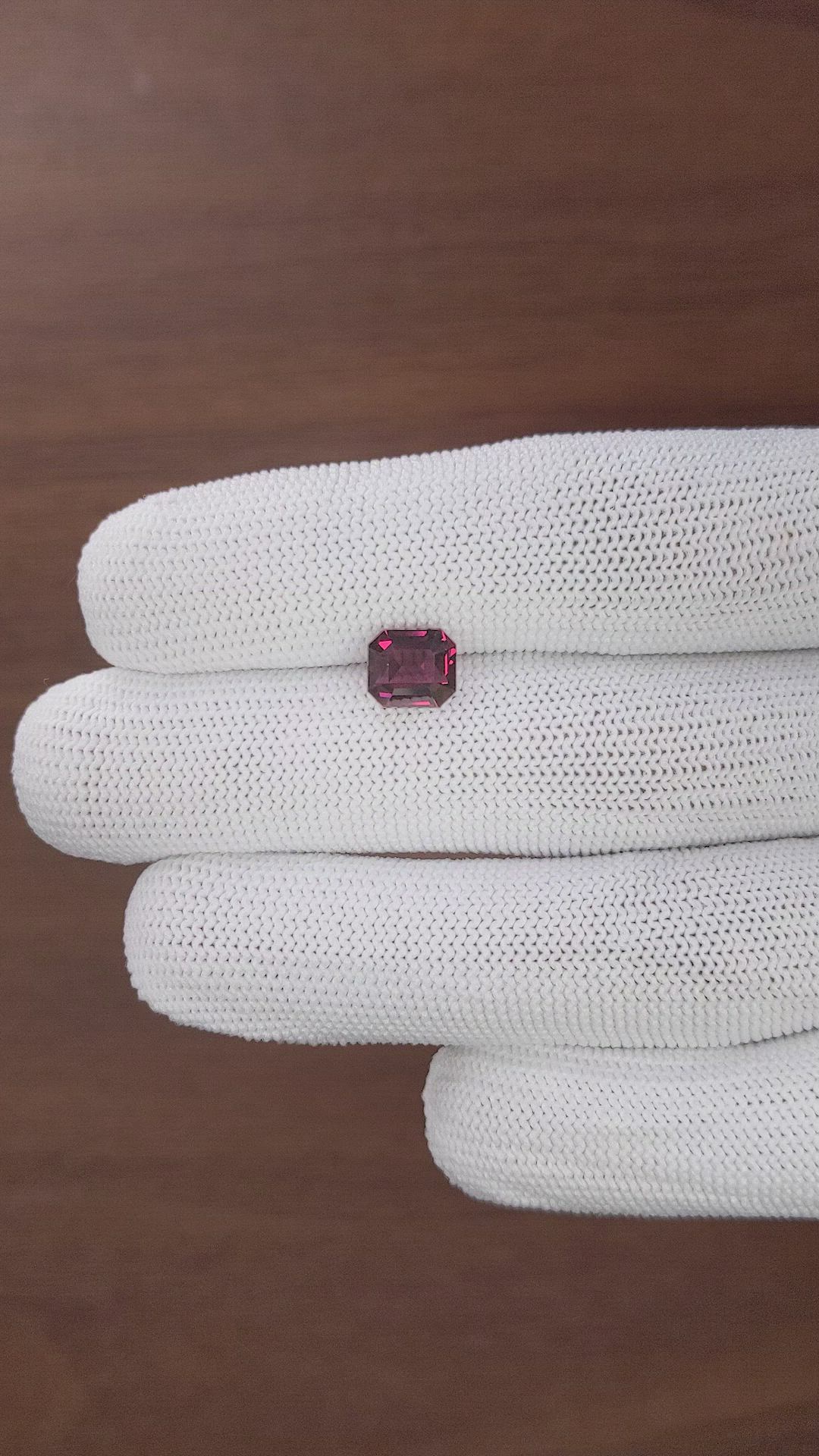 2.72 Ct. Reddish Pink Garnet from Tanzania Size Video