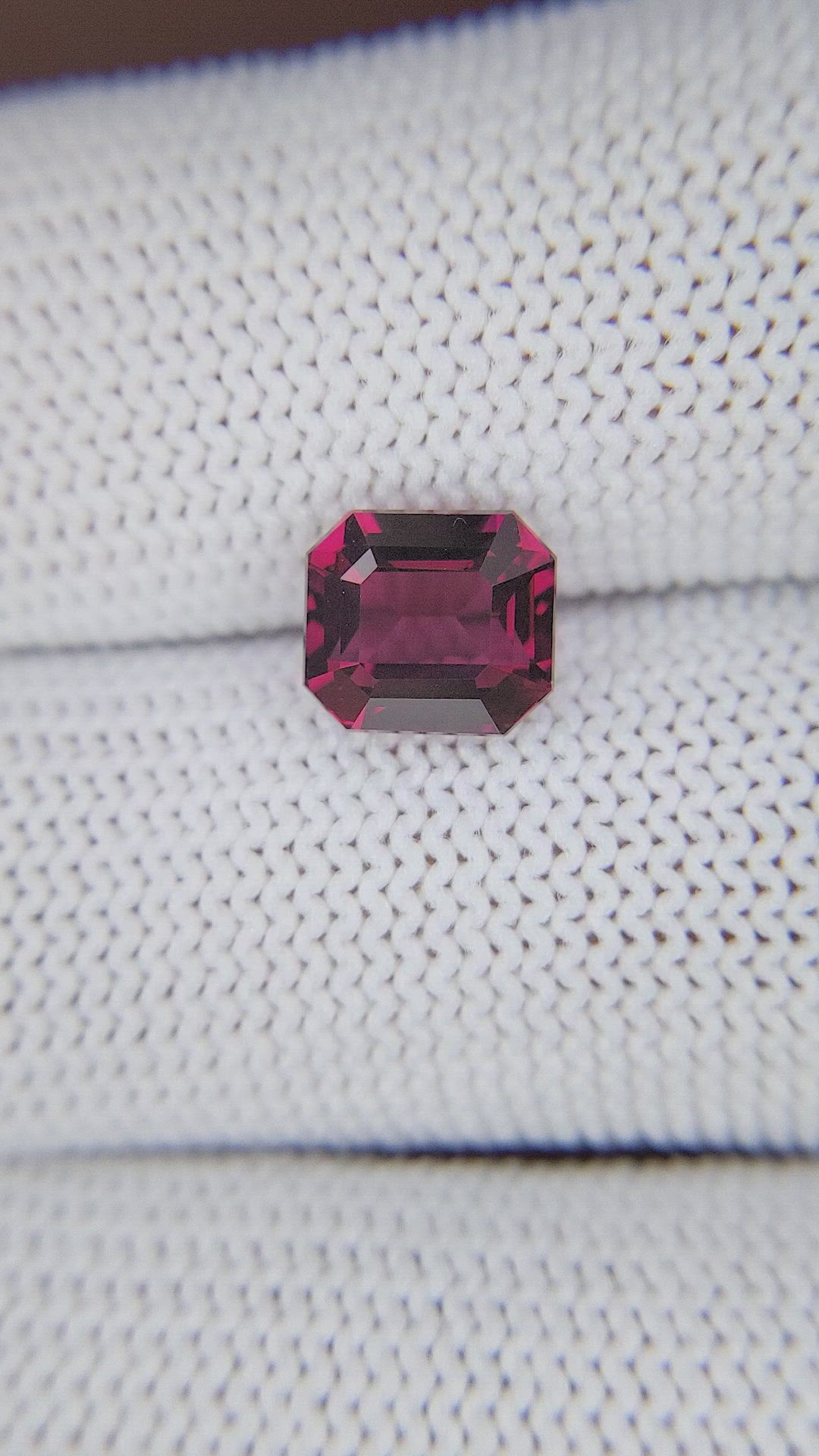 2.72 Ct. Reddish Pink Garnet from Tanzania Size Video