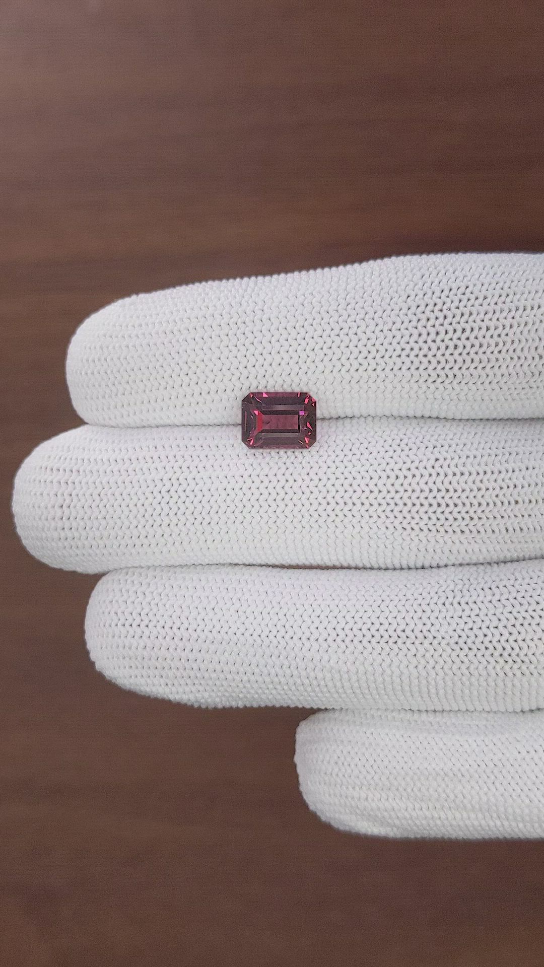 2.56 Ct. Reddish Pink Garnet from Tanzania Size Video