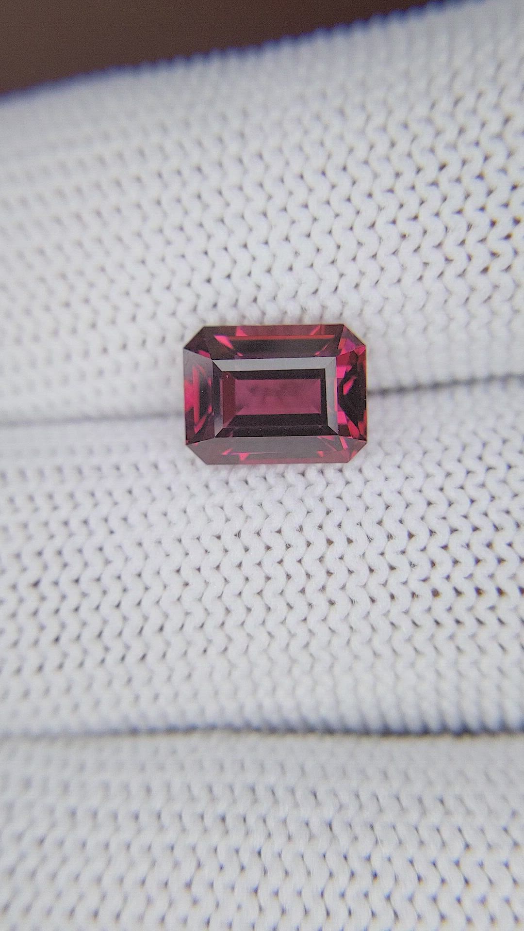 2.56 Ct. Reddish Pink Garnet from Tanzania Size Video