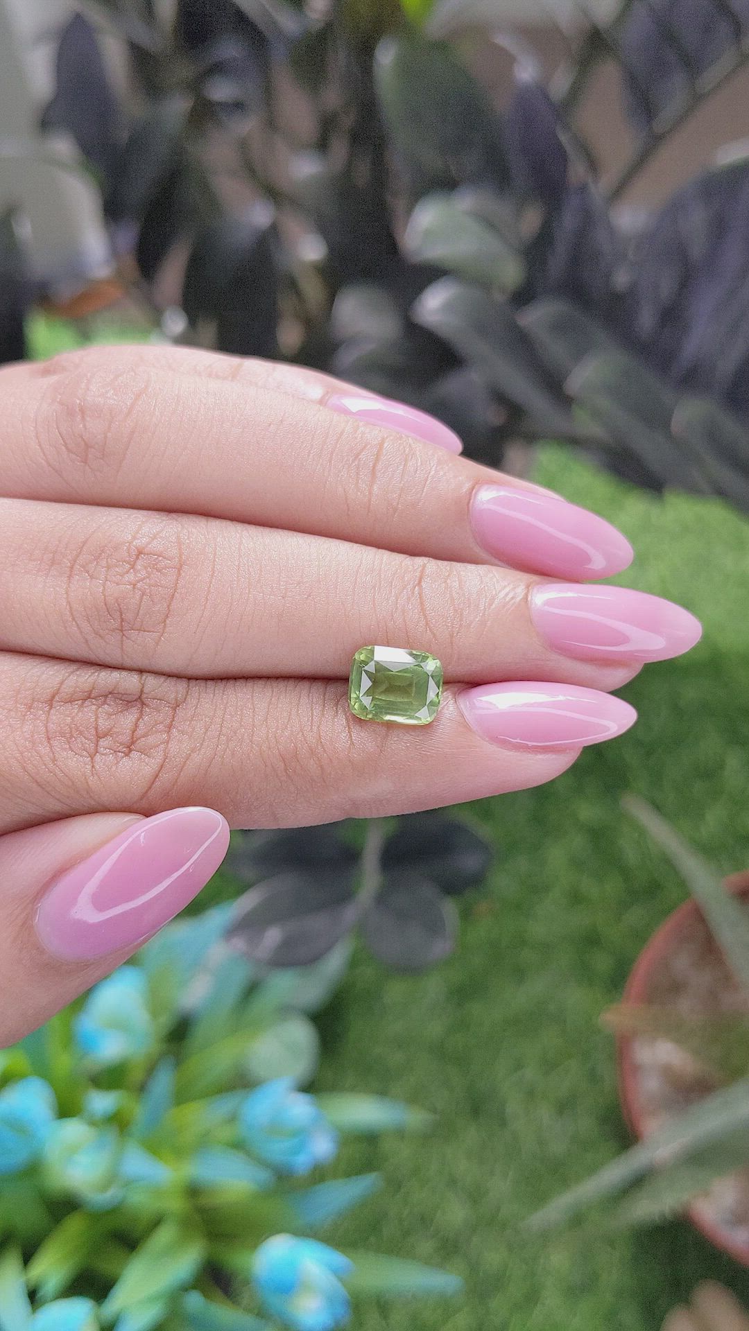 2.28 Ct. Yellowish Green Peridot from Tanzania Size Video