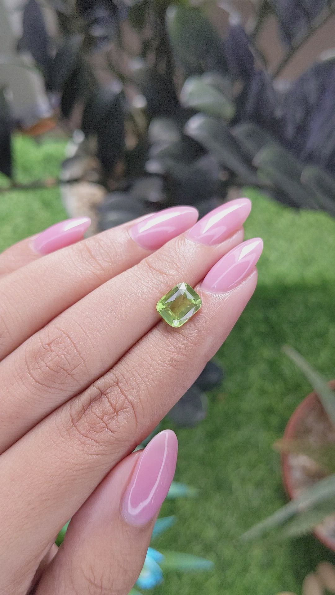 2.28 Ct. Yellowish Green Peridot from Tanzania Size Video