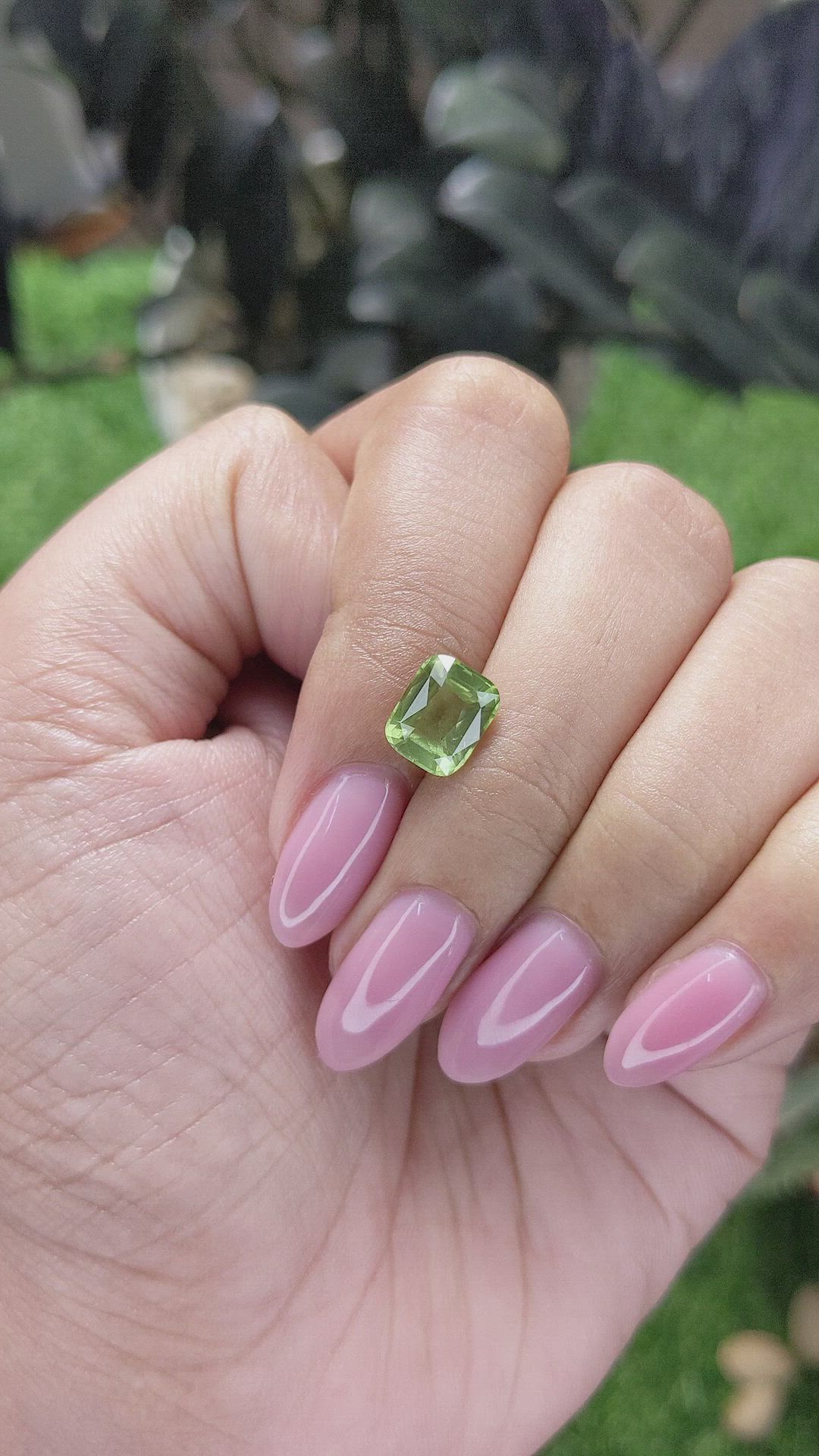 2.28 Ct. Yellowish Green Peridot from Tanzania Size Video