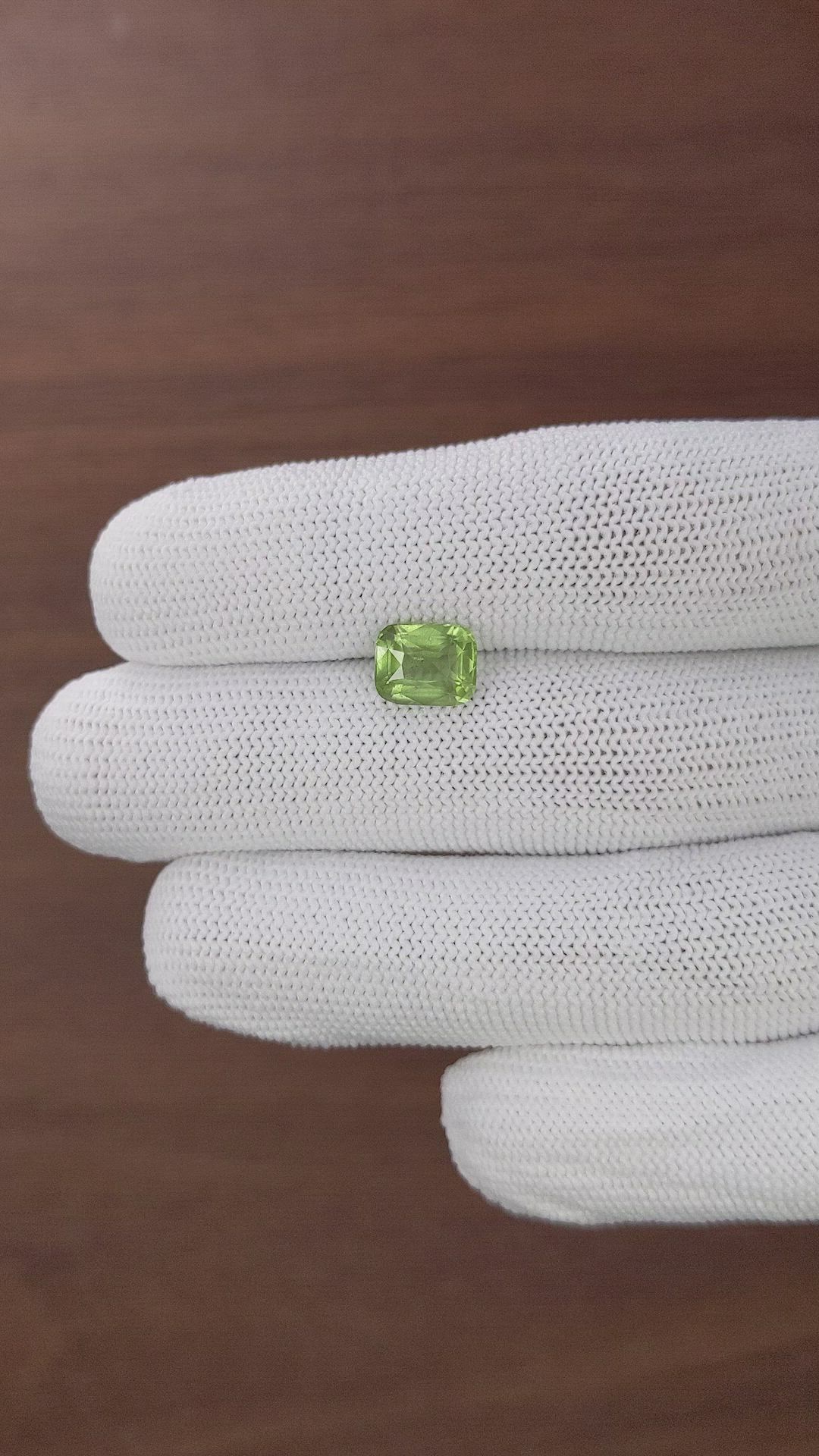 2.28 Ct. Yellowish Green Peridot from Tanzania Size Video