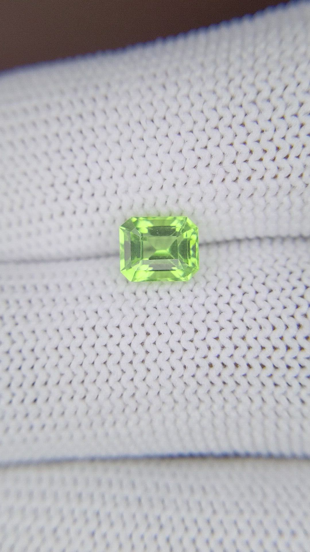 1.13 Ct. Green (Lime Green) Peridot from Tanzania Size Video