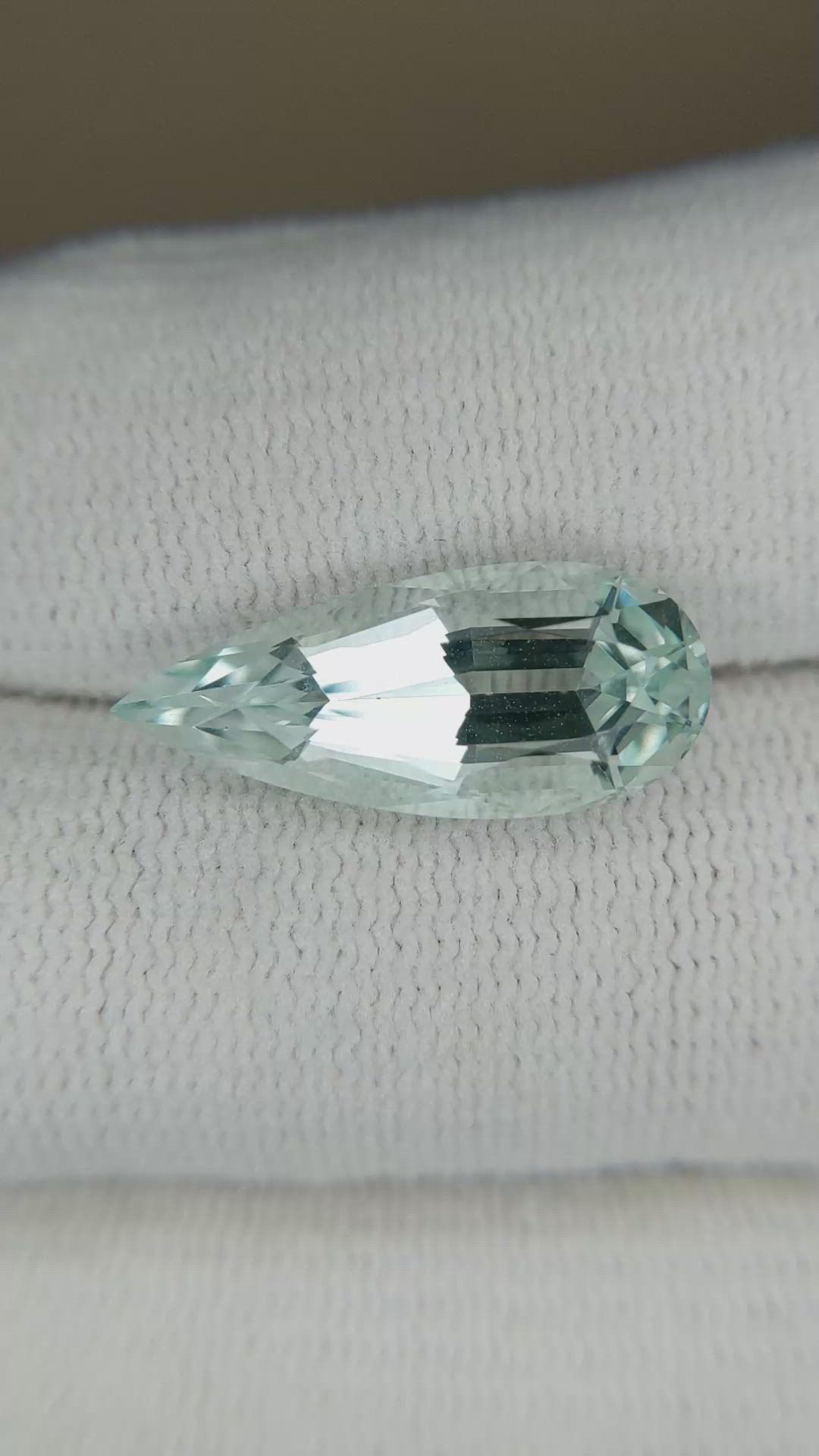 5.77 Ct. Blue Aquamarine from Brazil Size Video
