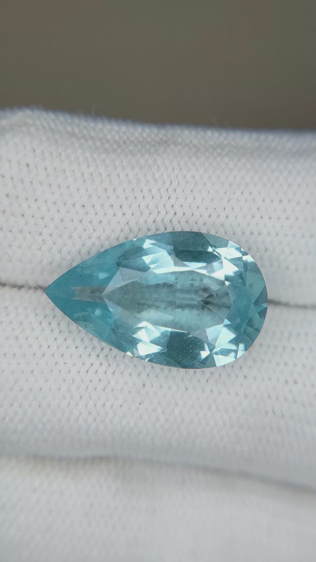 8.77 Ct. Blue Aquamarine from Brazil Size Video