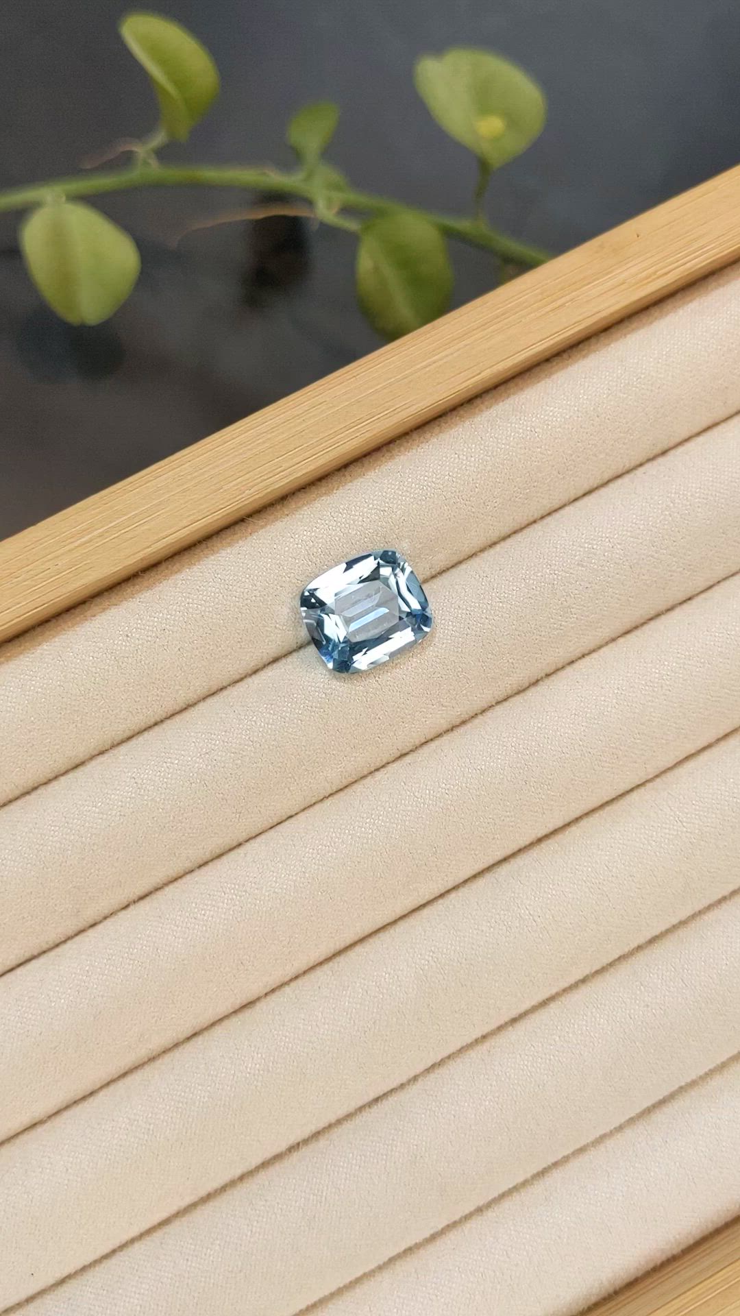 5.38 Ct. Blue Aquamarine from Brazil Size Video