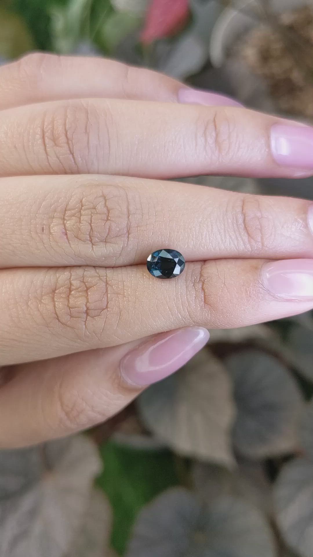 1.27 Ct. Greenish Blue Spinel from Ceylon (Sri Lanka) Size Video