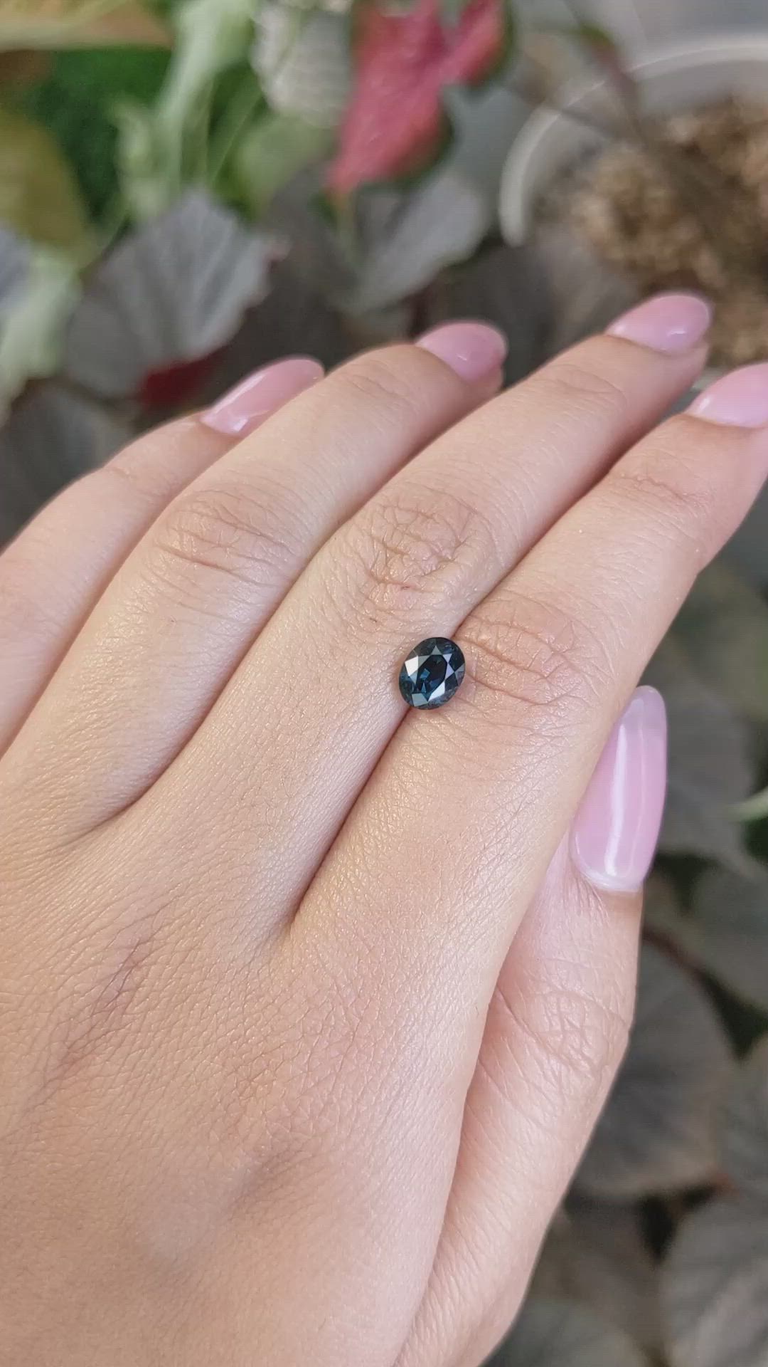 1.27 Ct. Greenish Blue Spinel from Ceylon (Sri Lanka) Size Video